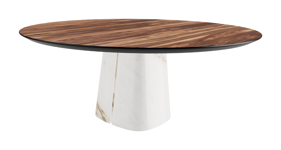 Cattelan Italia Rado Wood Round Dining Table