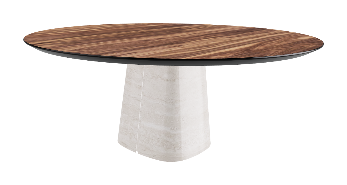 Cattelan Italia Rado Wood Round Dining Table