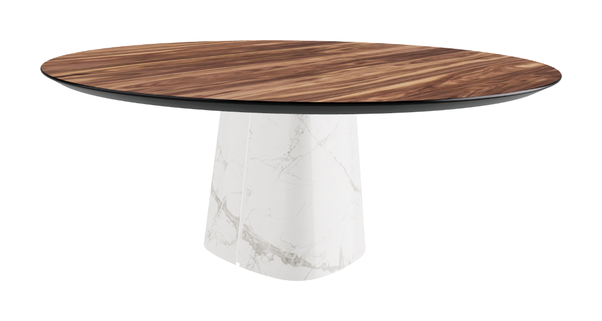 Cattelan Italia Rado Wood Round Dining Table