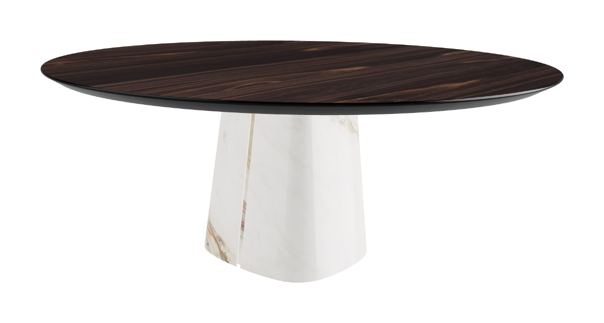 Cattelan Italia Rado Wood Round Dining Table