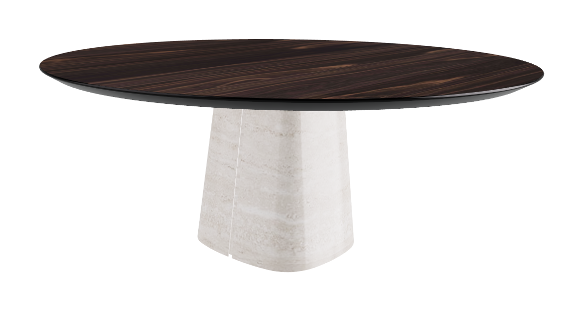 Cattelan Italia Rado Wood Round Dining Table