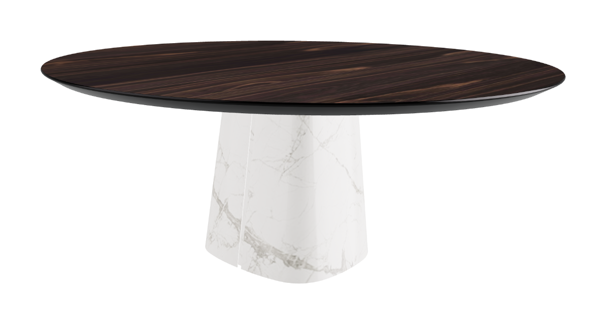 Cattelan Italia Rado Wood Round Dining Table