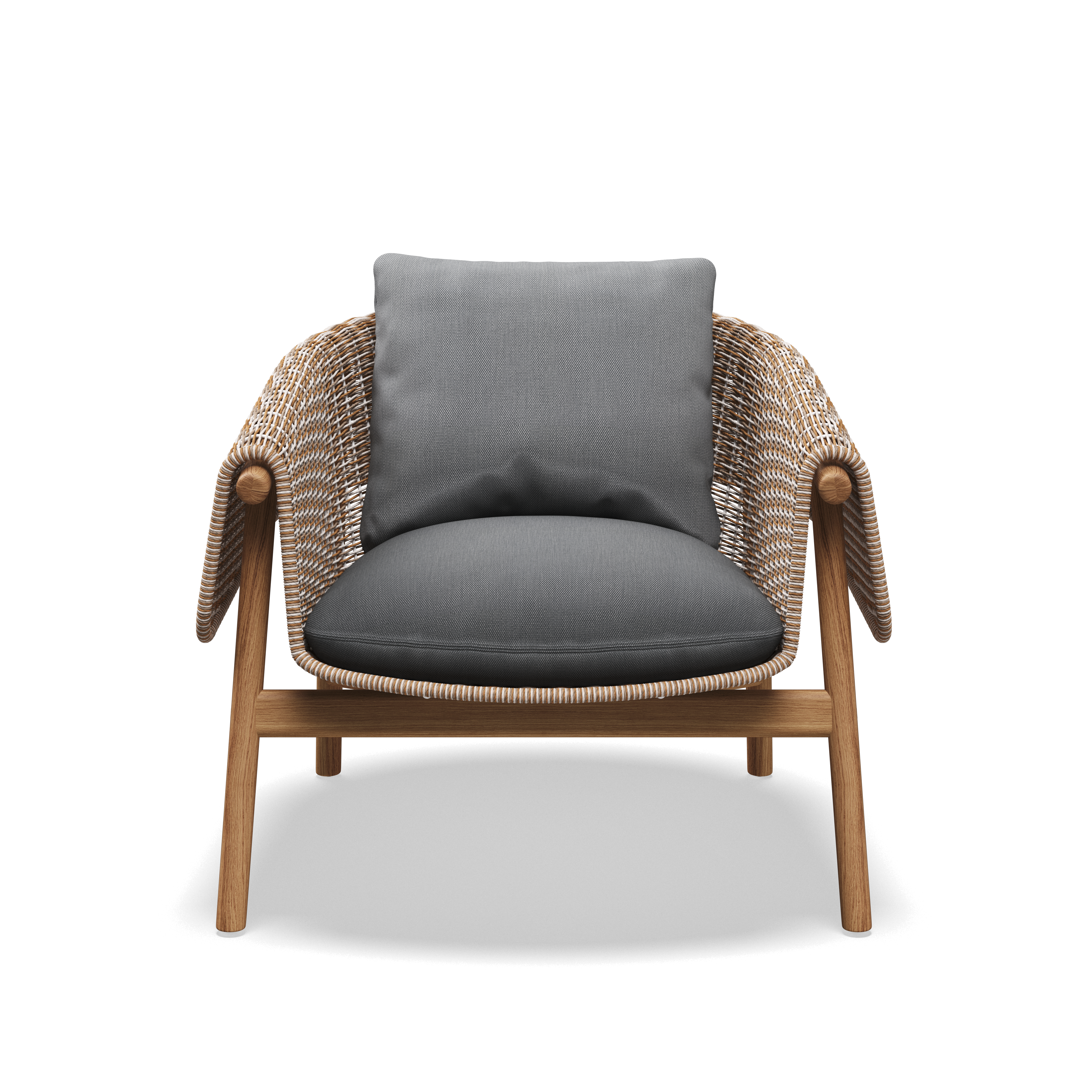 Gloster Wrap Teak Lounge Chair
