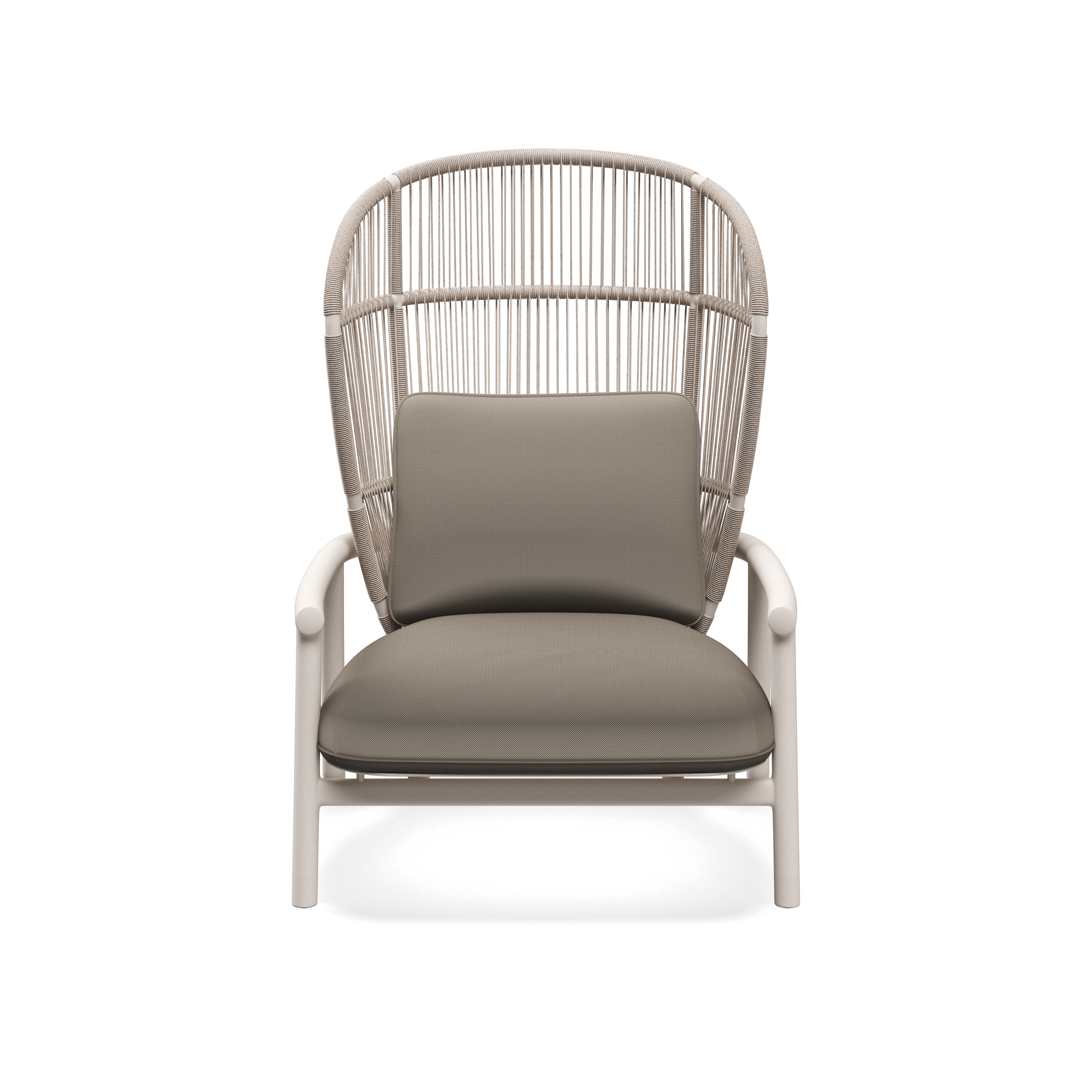 Gloster Fern Aluminium High Back Lounge Chair