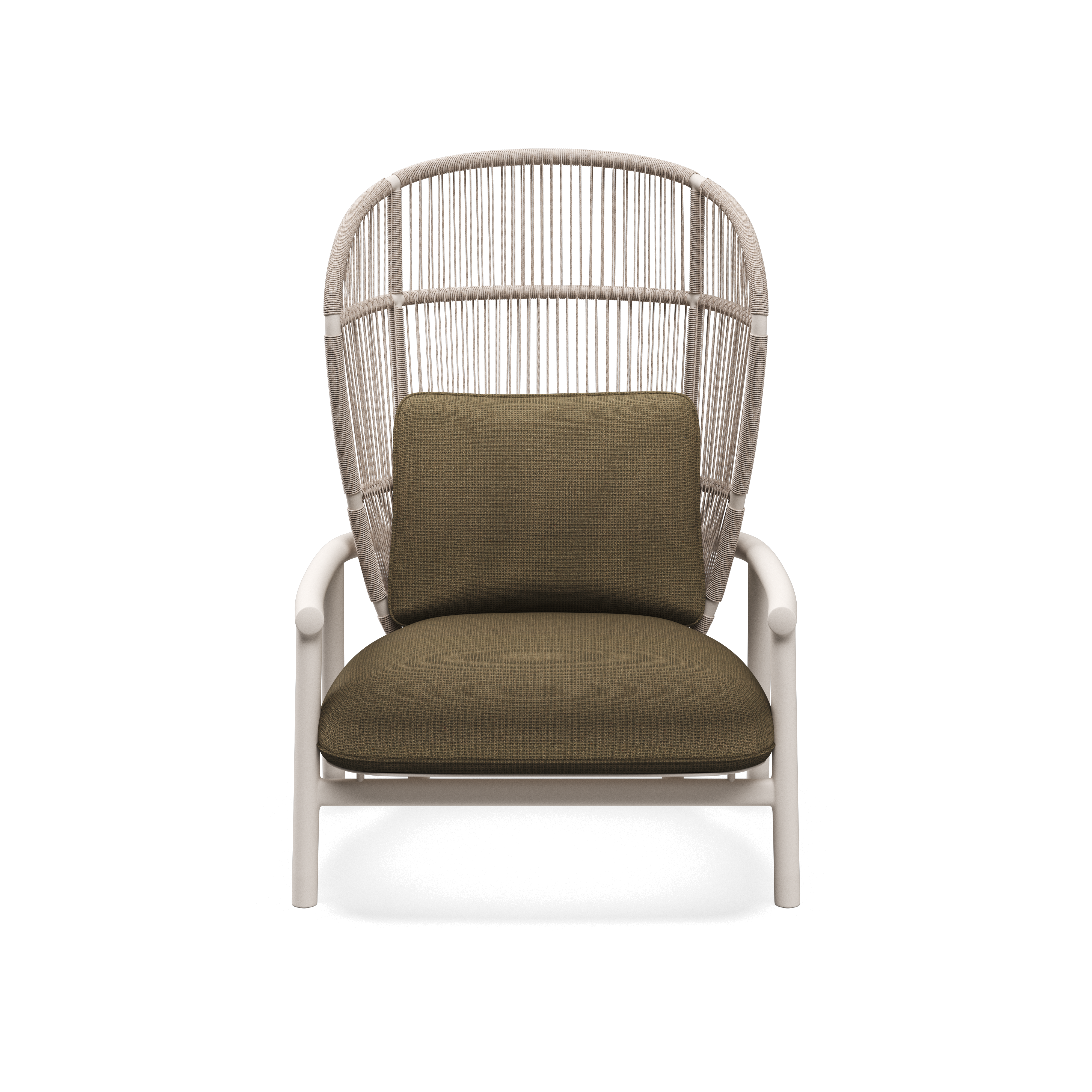 Gloster Fern Aluminium High Back Lounge Chair