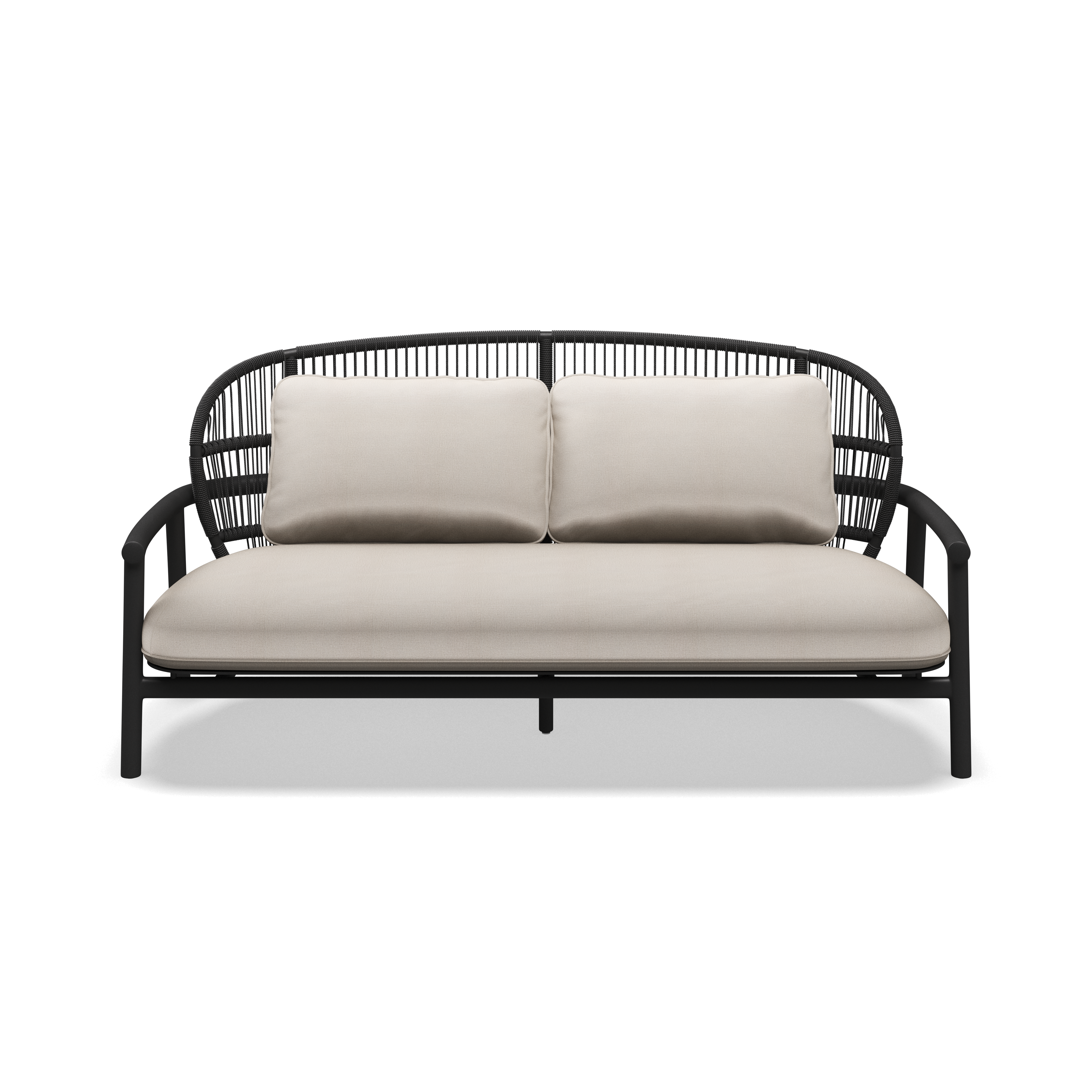 Gloster Fern Aluminium Low Back 2-Seater Sofa