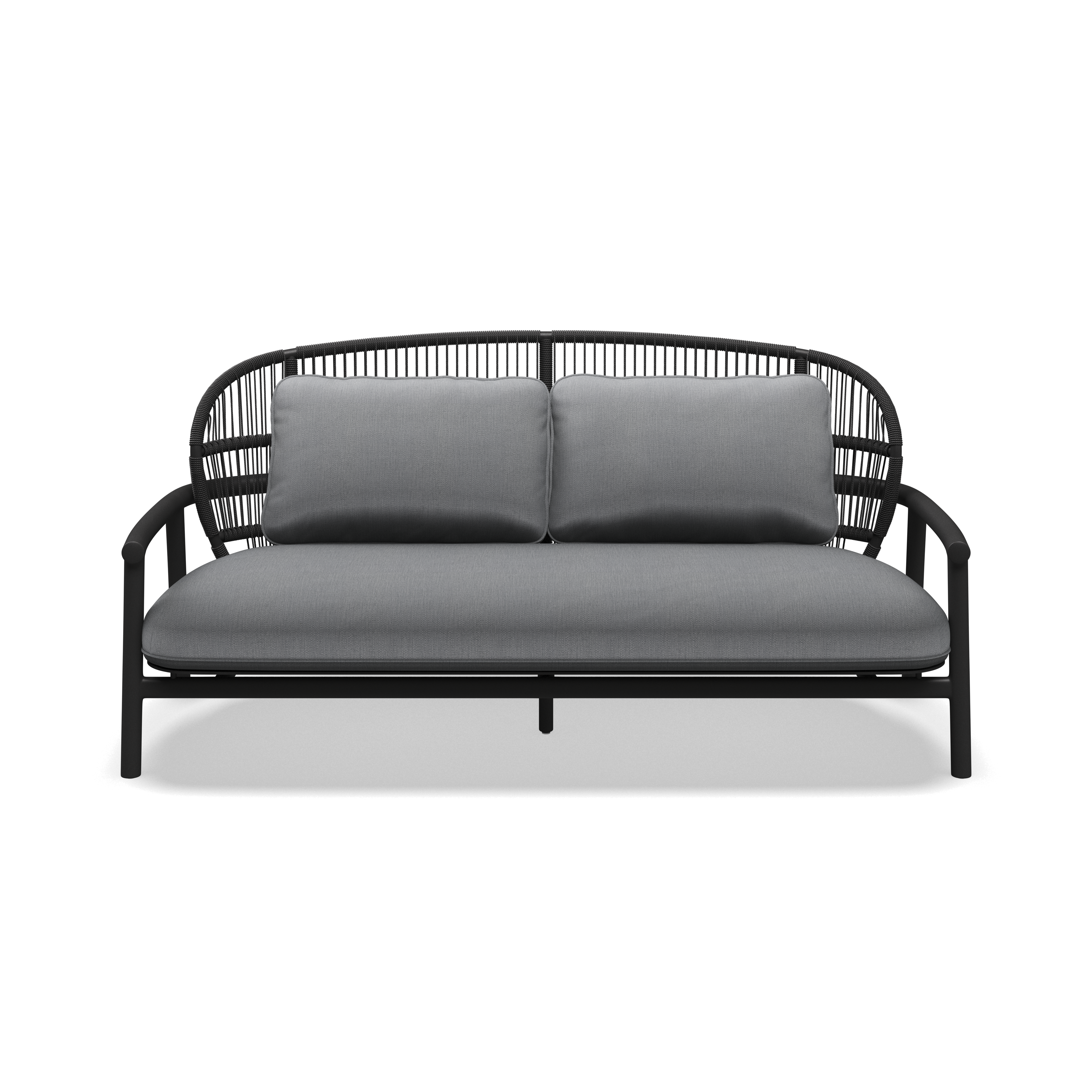Gloster Fern Aluminium Low Back 2-Seater Sofa