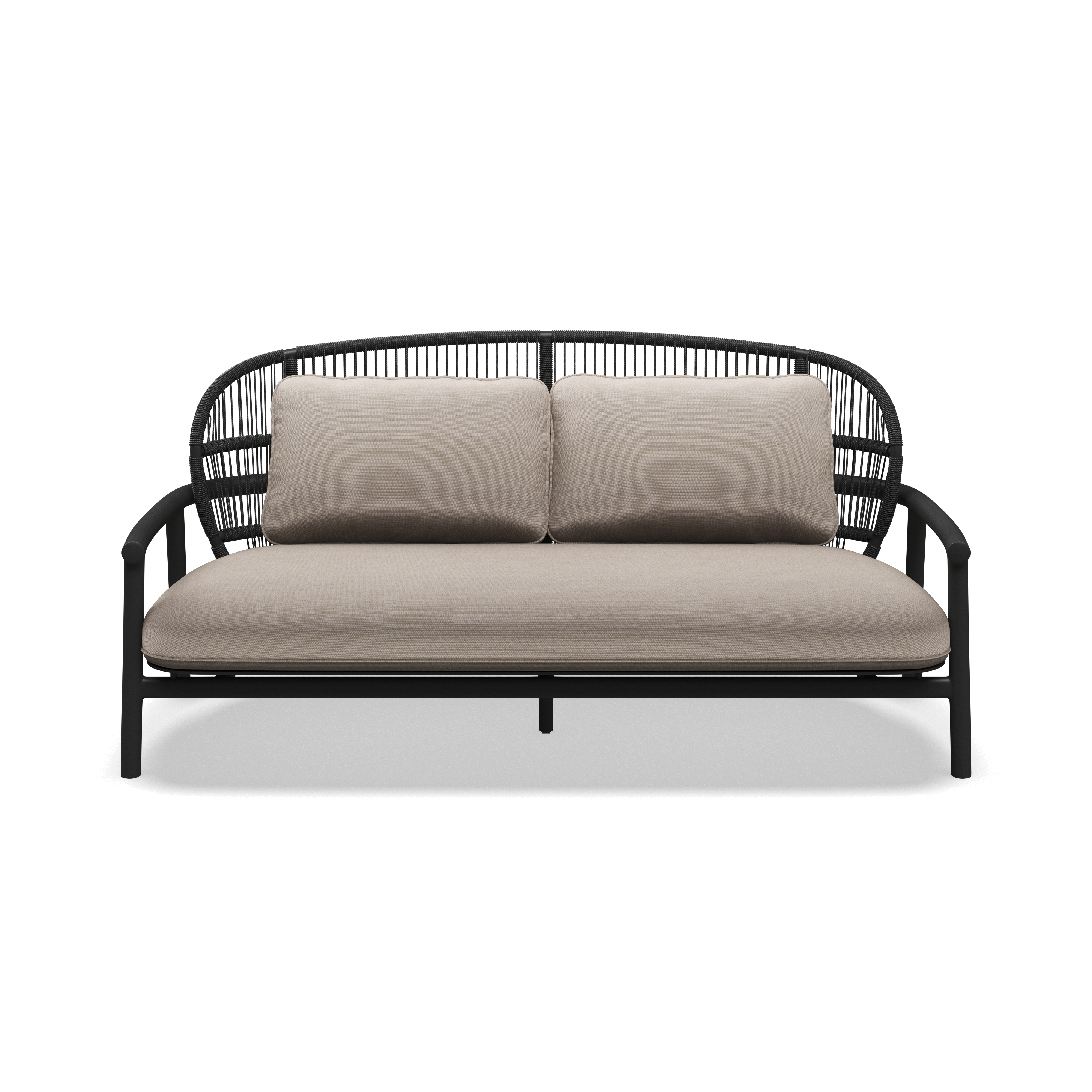 Gloster Fern Aluminium Low Back 2-Seater Sofa