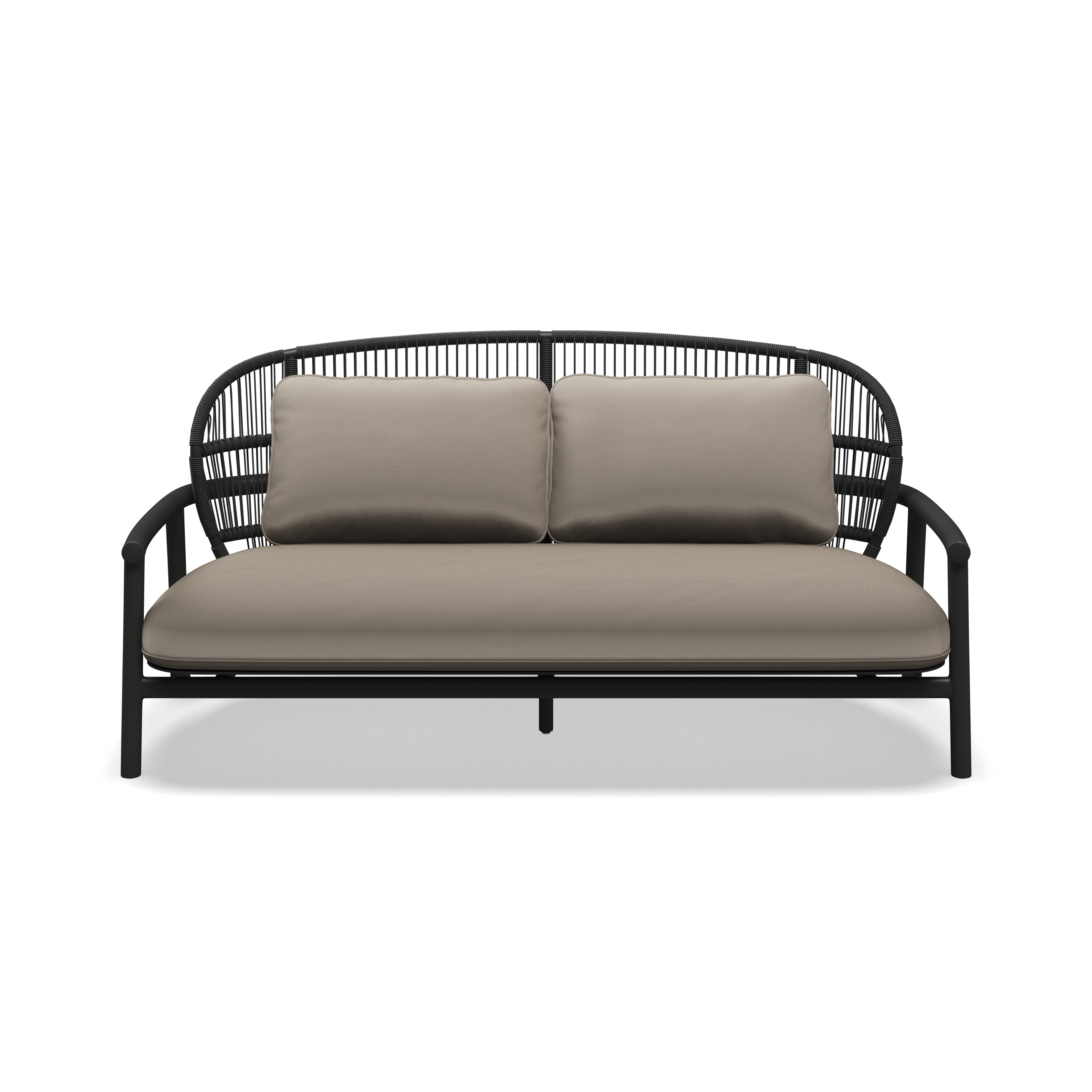 Gloster Fern Aluminium Low Back 2-Seater Sofa