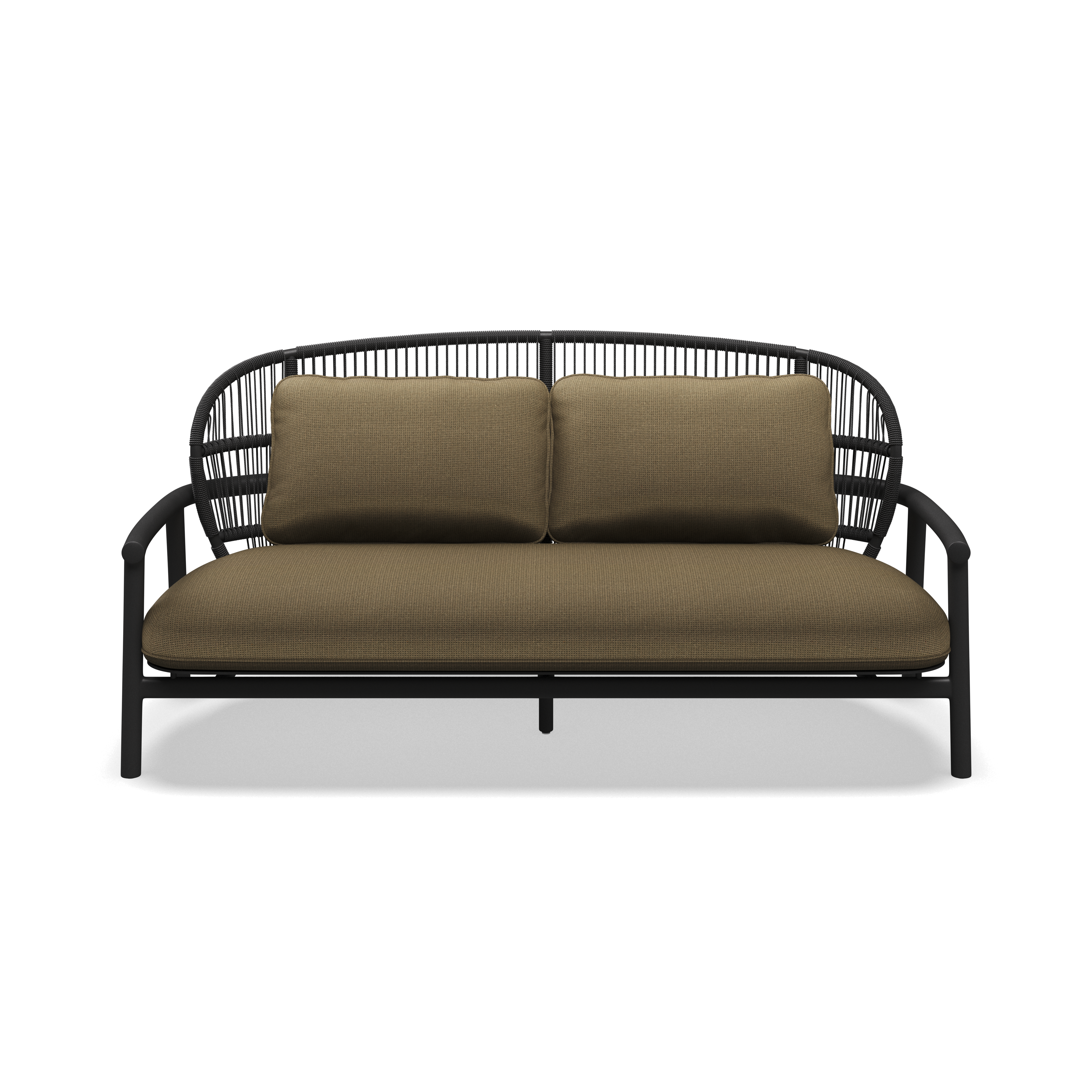 Gloster Fern Aluminium Low Back 2-Seater Sofa