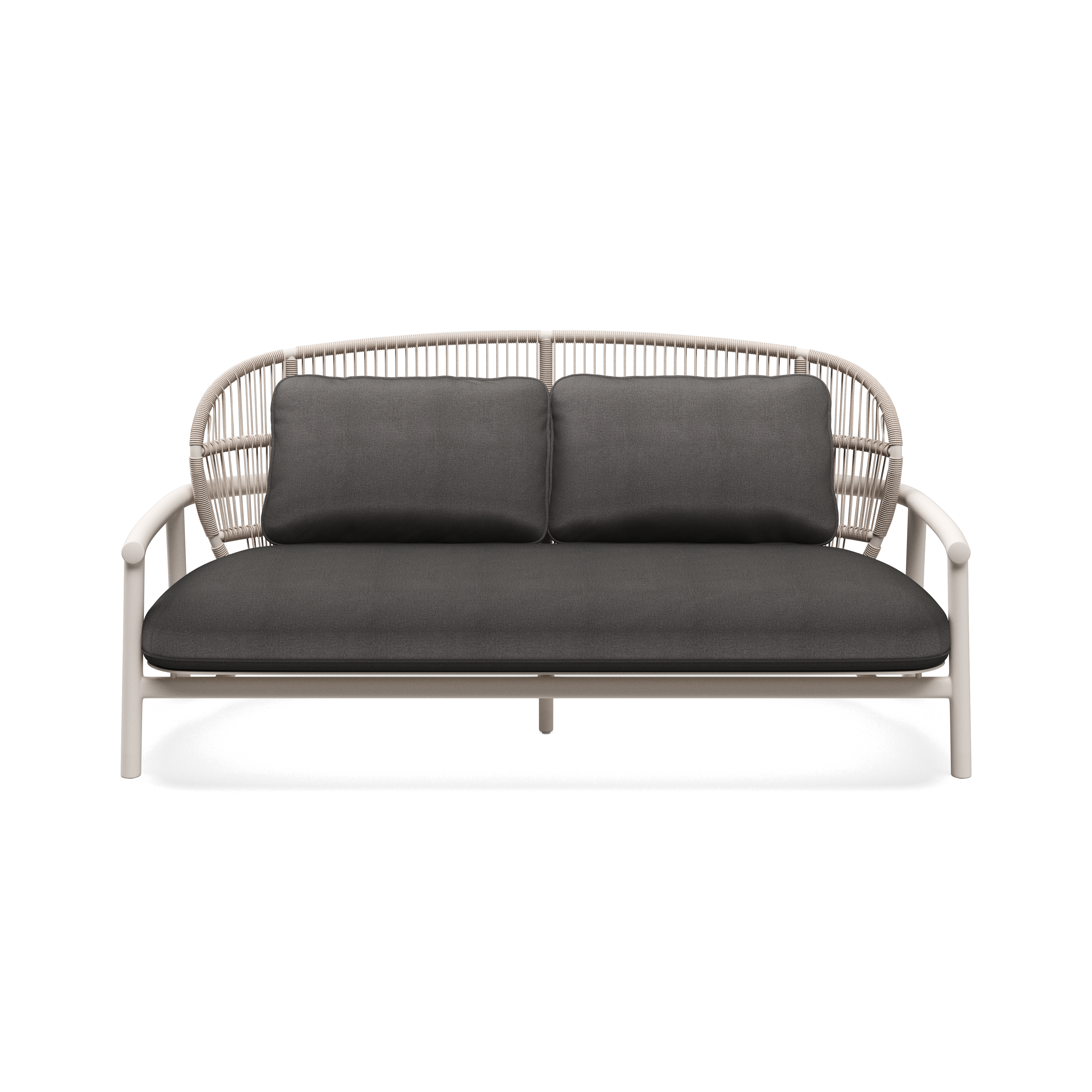 Gloster Fern Aluminium Low Back 2-Seater Sofa