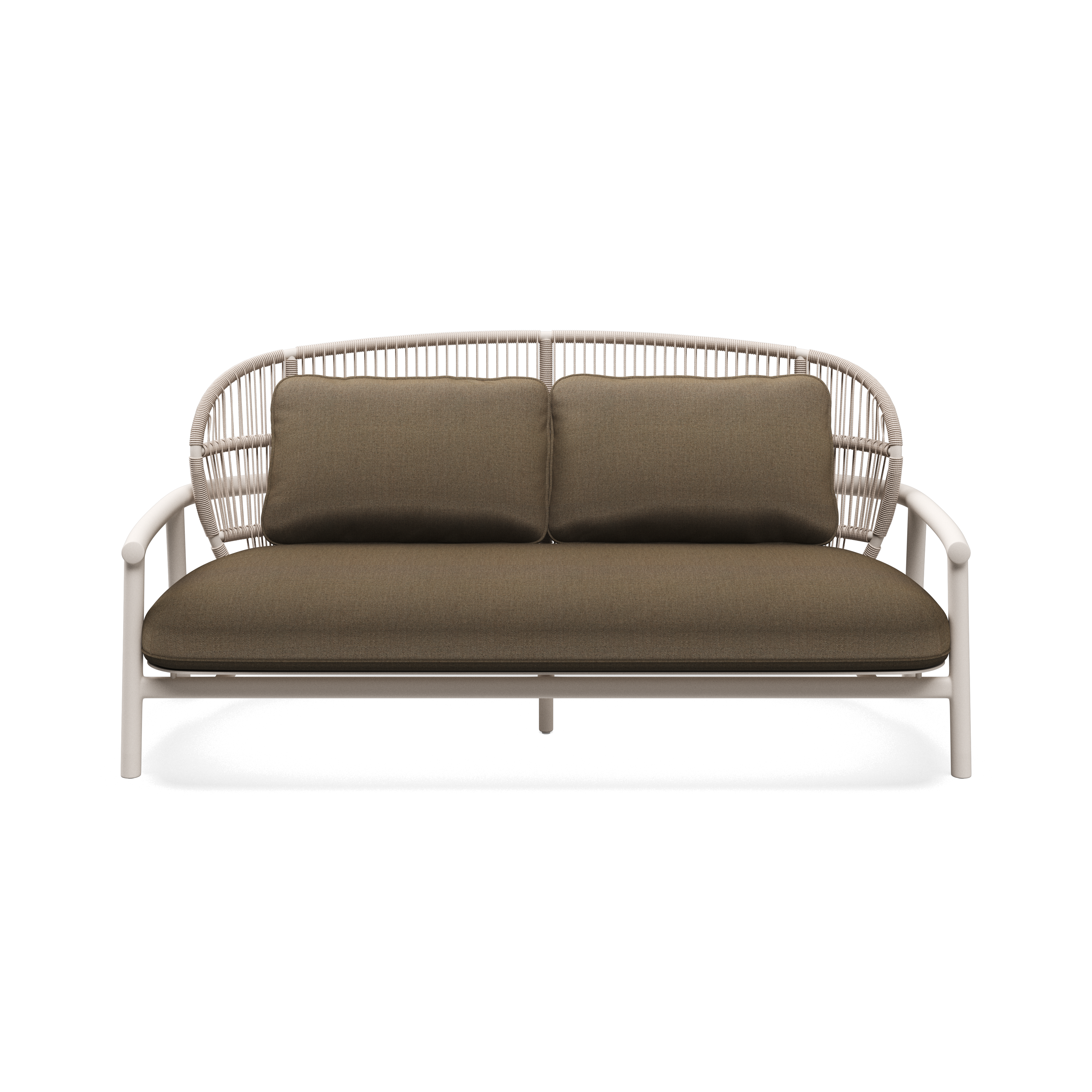 Gloster Fern Aluminium Low Back 2-Seater Sofa