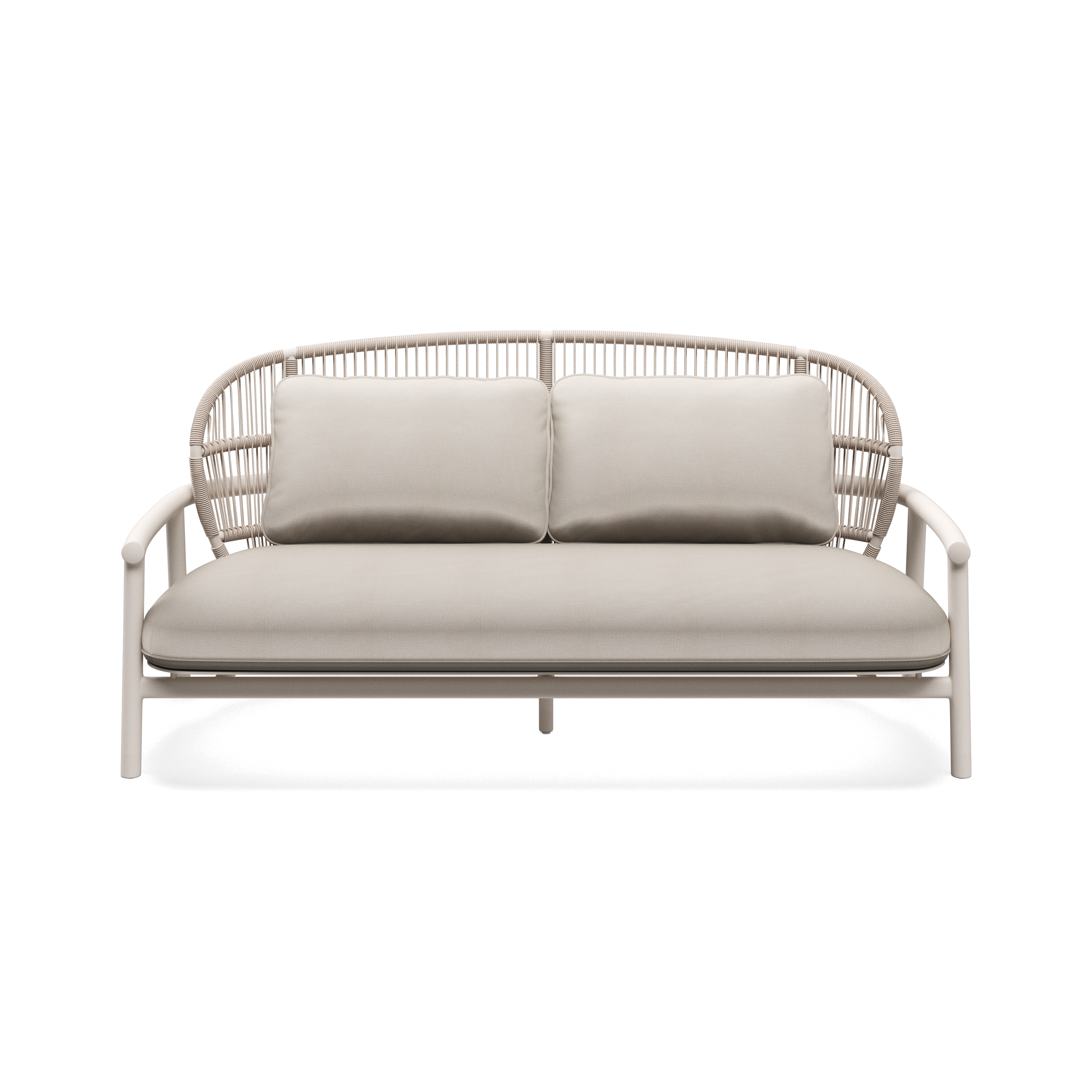 Gloster Fern Aluminium Low Back 2-Seater Sofa