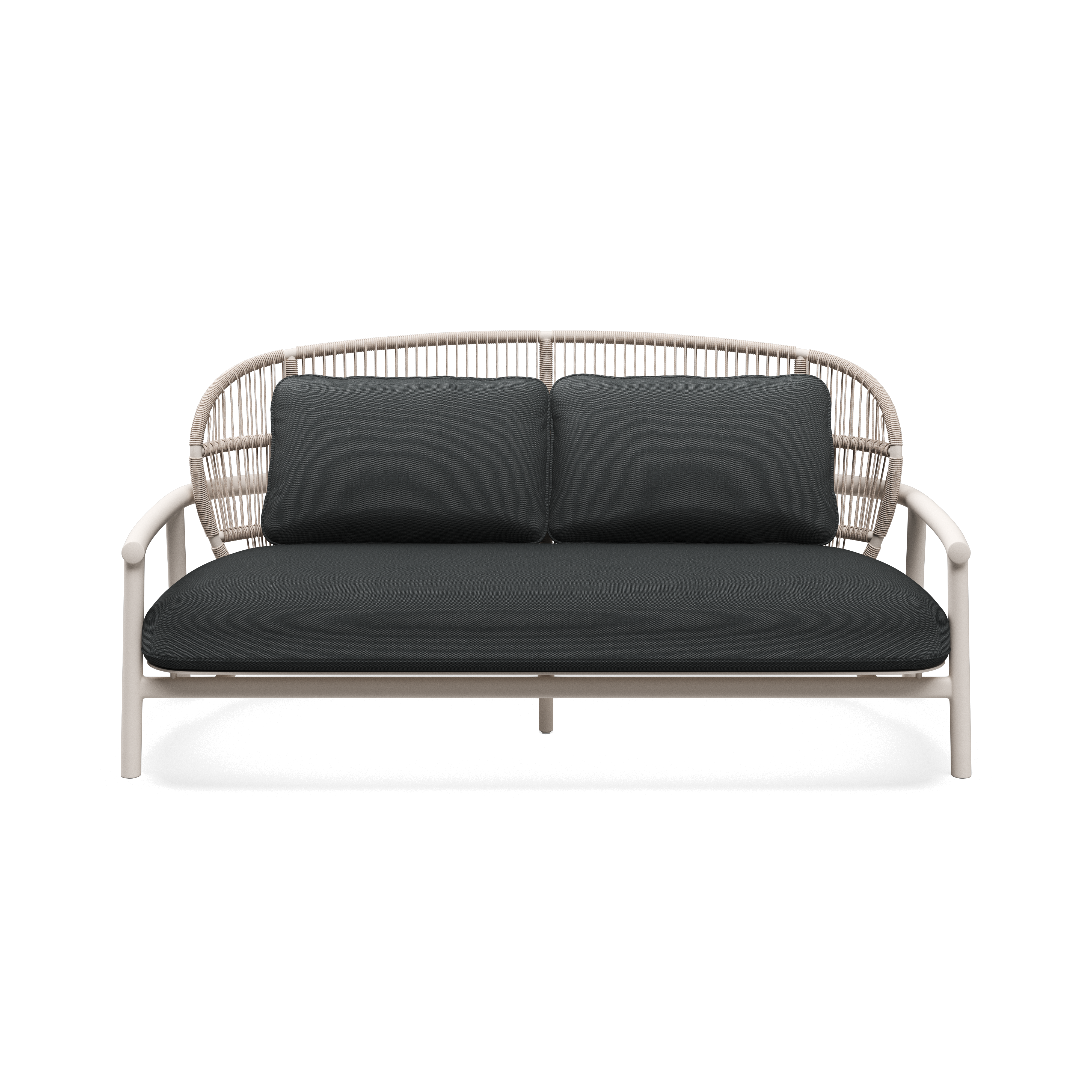 Gloster Fern Aluminium Low Back 2-Seater Sofa