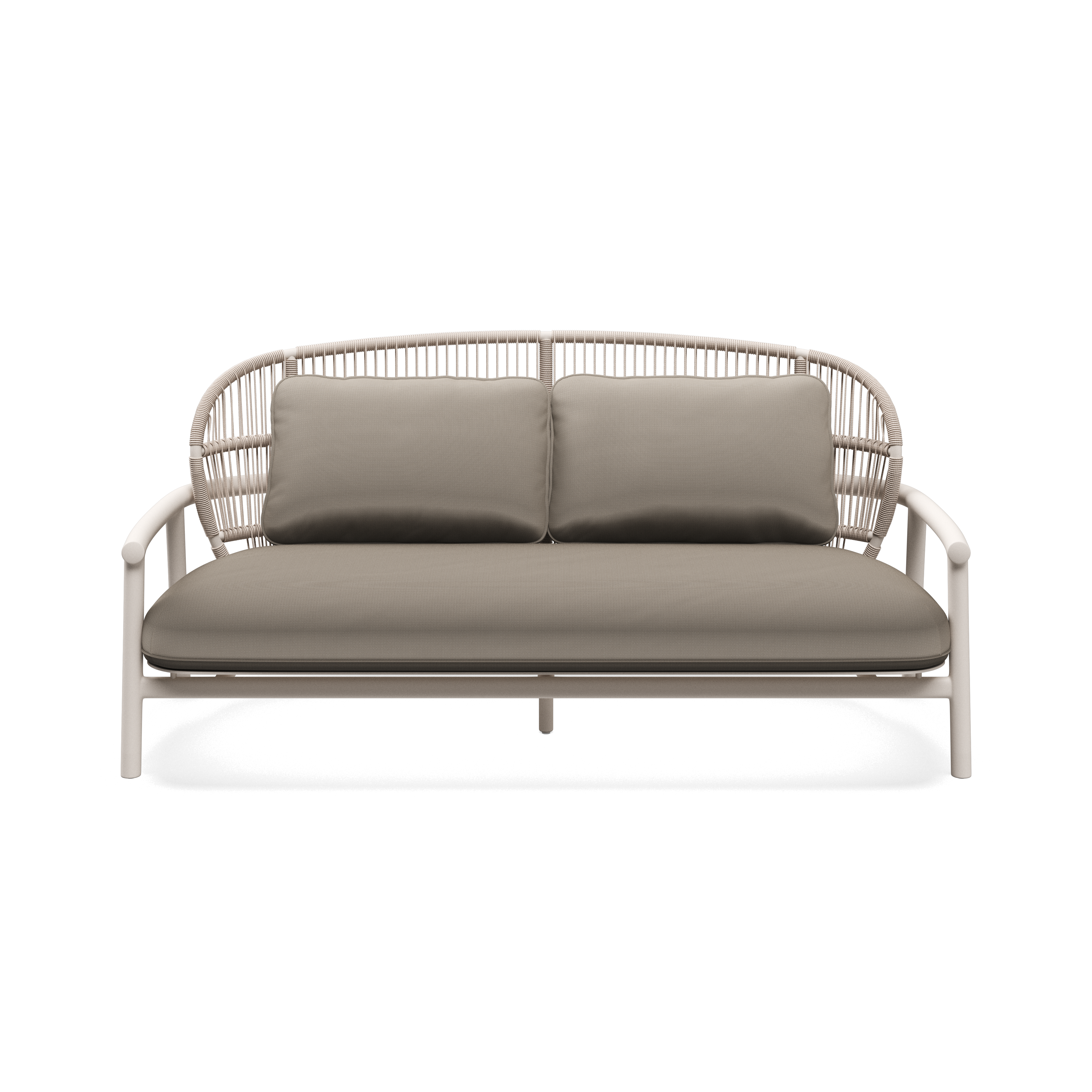 Gloster Fern Aluminium Low Back 2-Seater Sofa