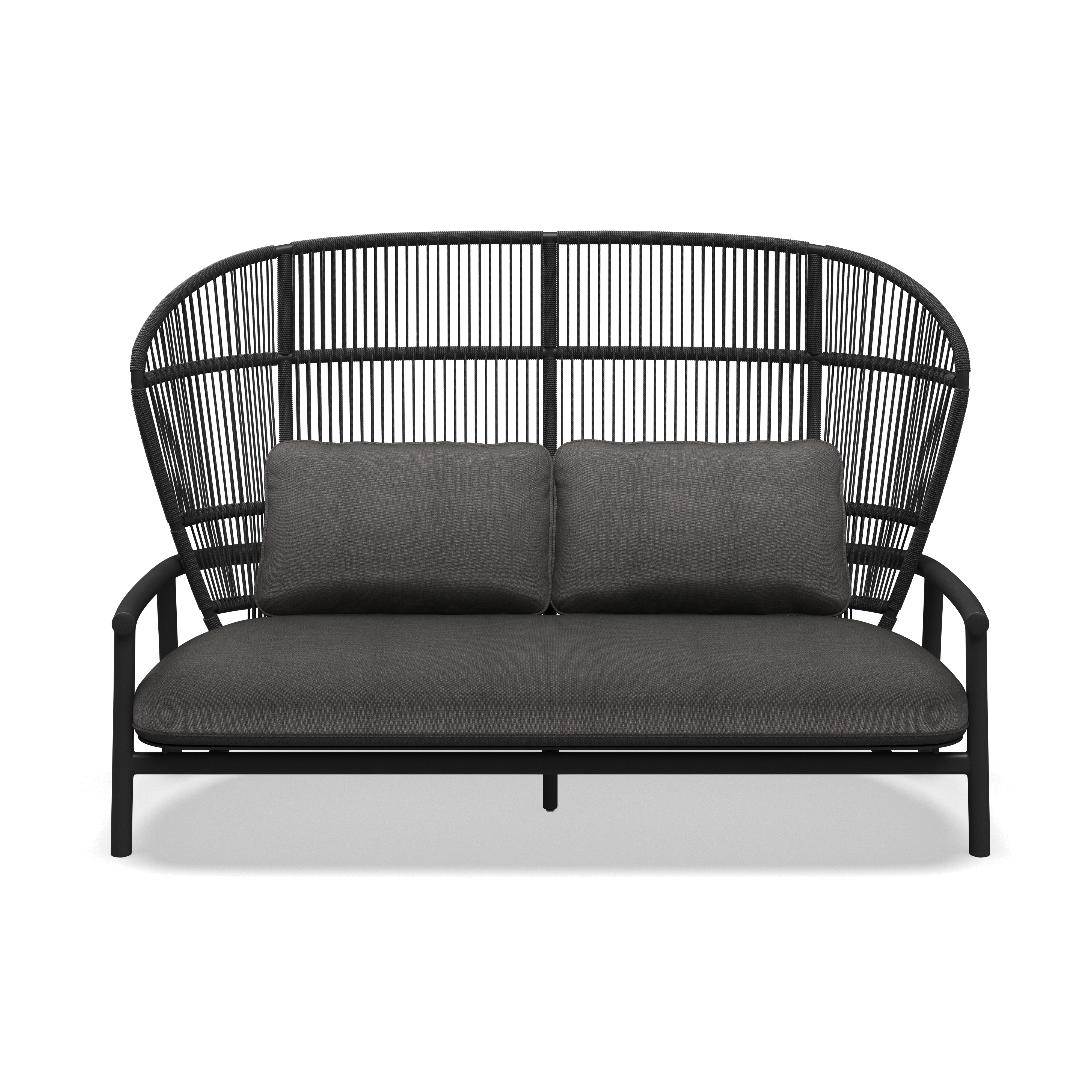 Gloster Fern Aluminium High Back 2-Seater Sofa