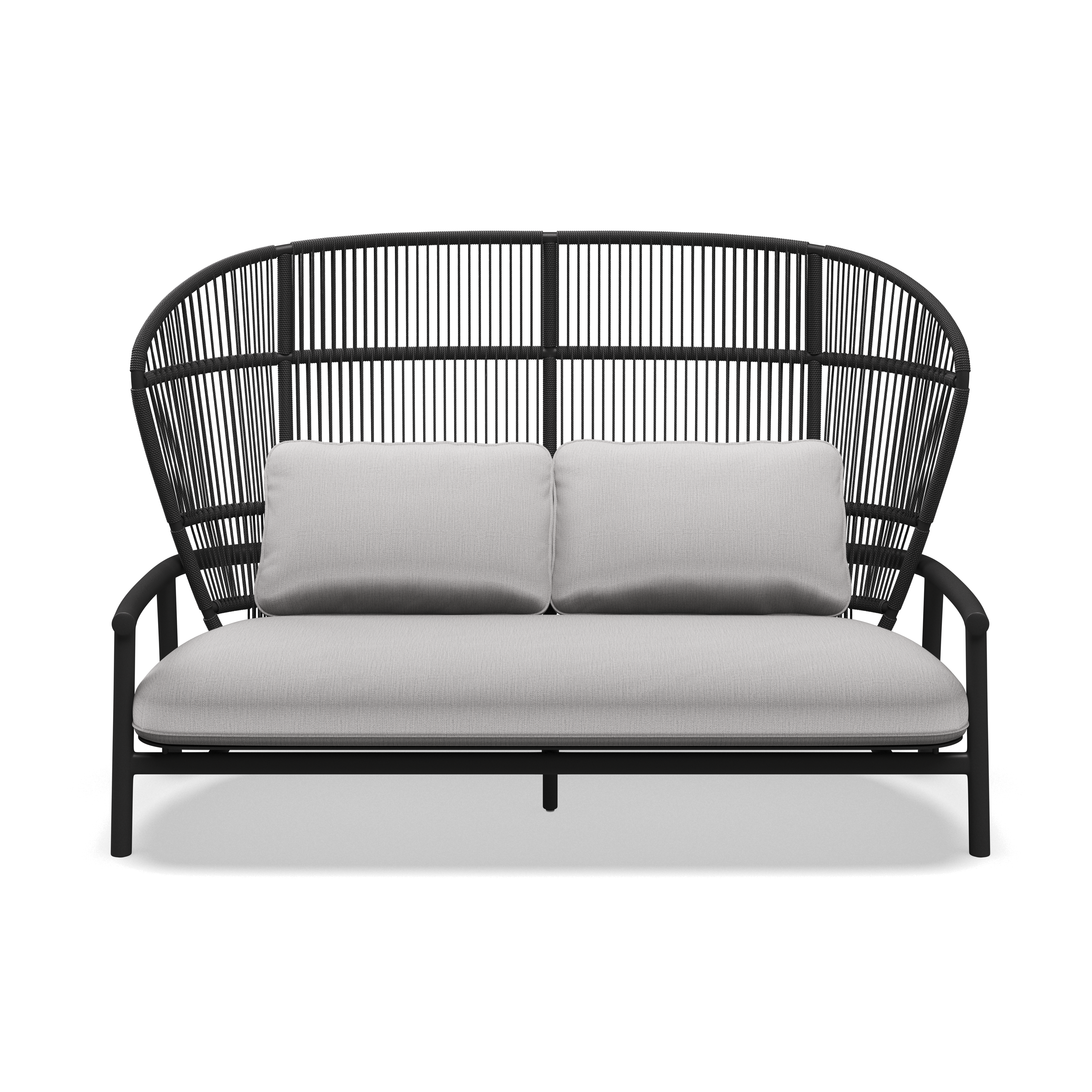 Gloster Fern Aluminium High Back 2-Seater Sofa