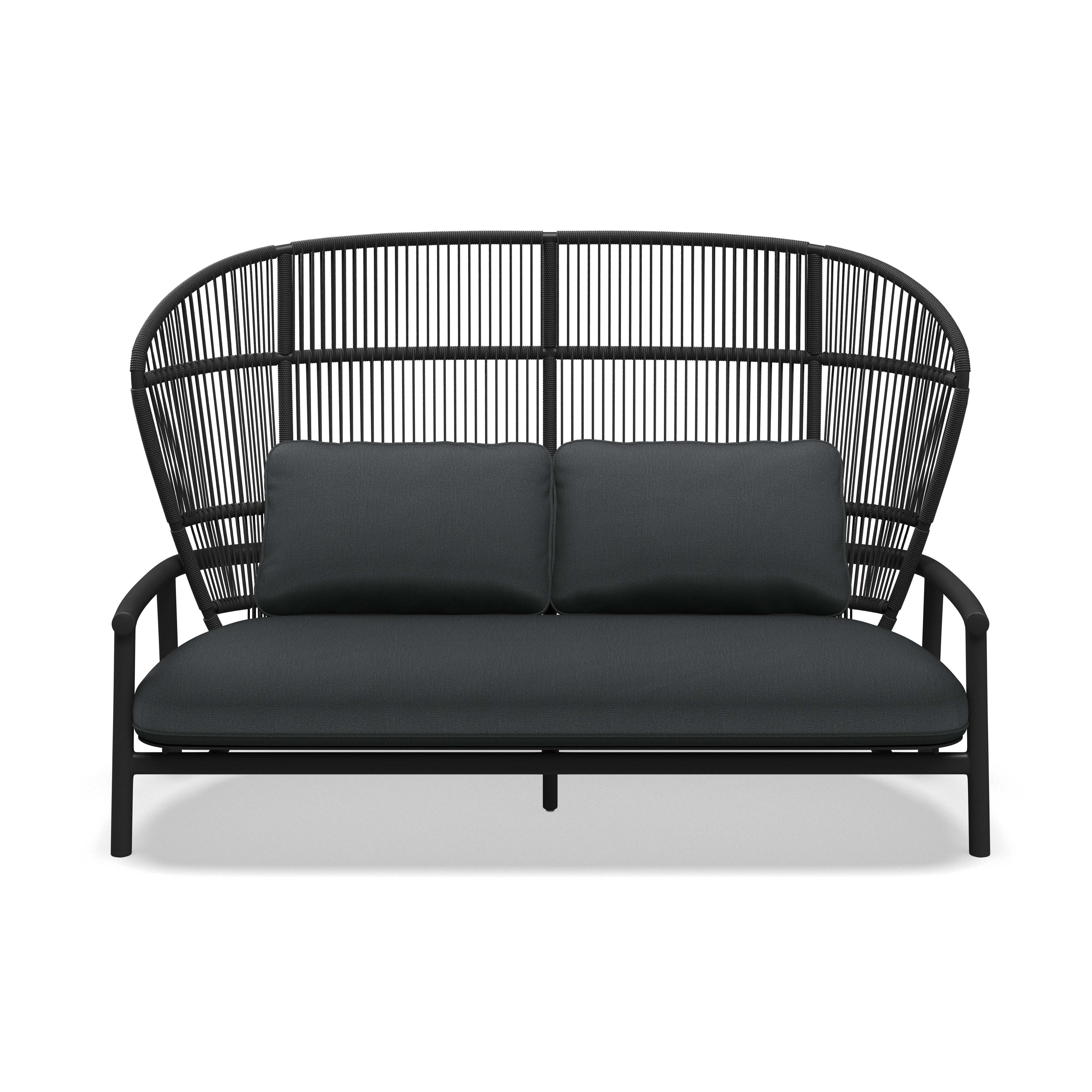 Gloster Fern Aluminium High Back 2-Seater Sofa