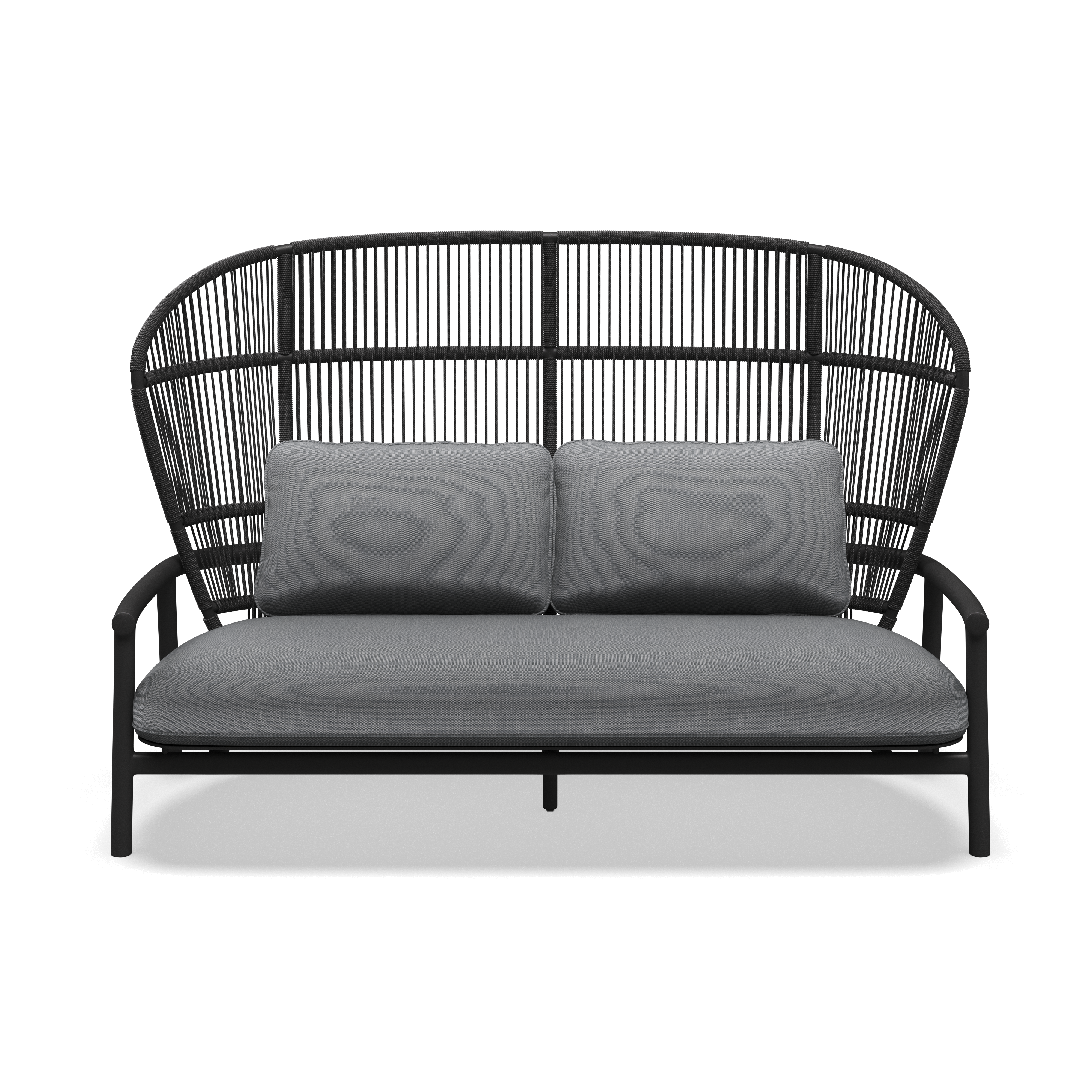 Gloster Fern Aluminium High Back 2-Seater Sofa