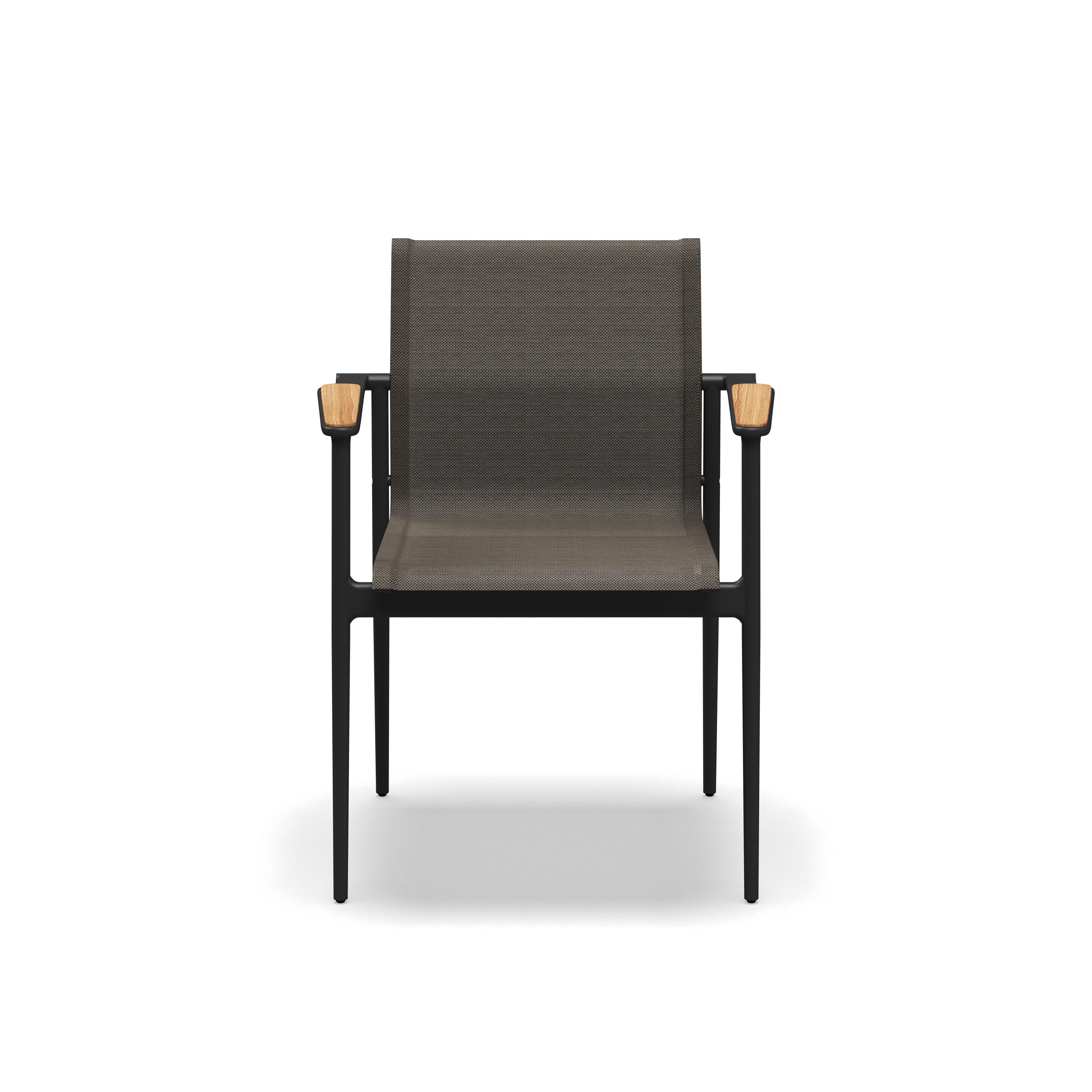 Gloster 180 Stacking Chair with Teak Arms