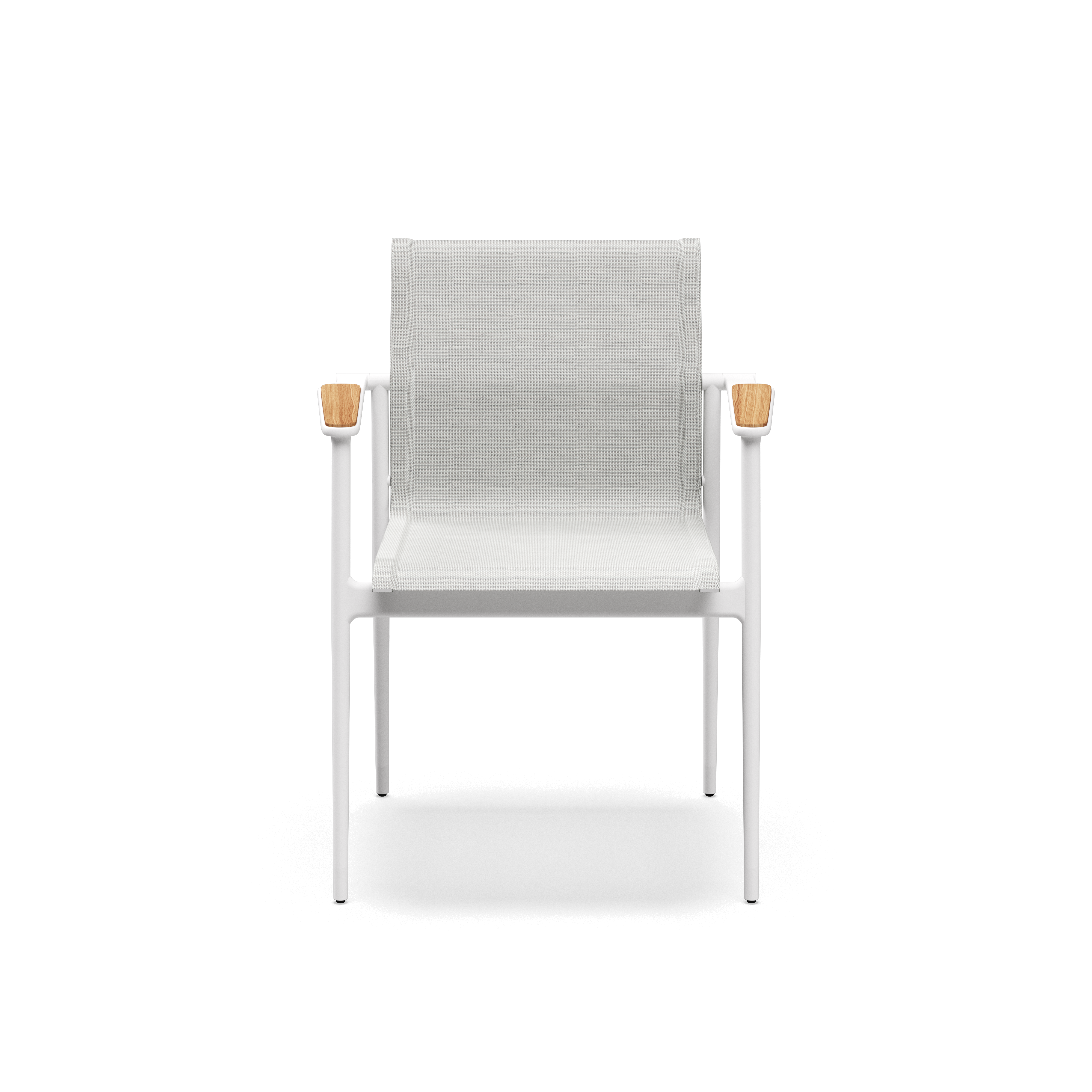 Gloster 180 Stacking Chair with Teak Arms
