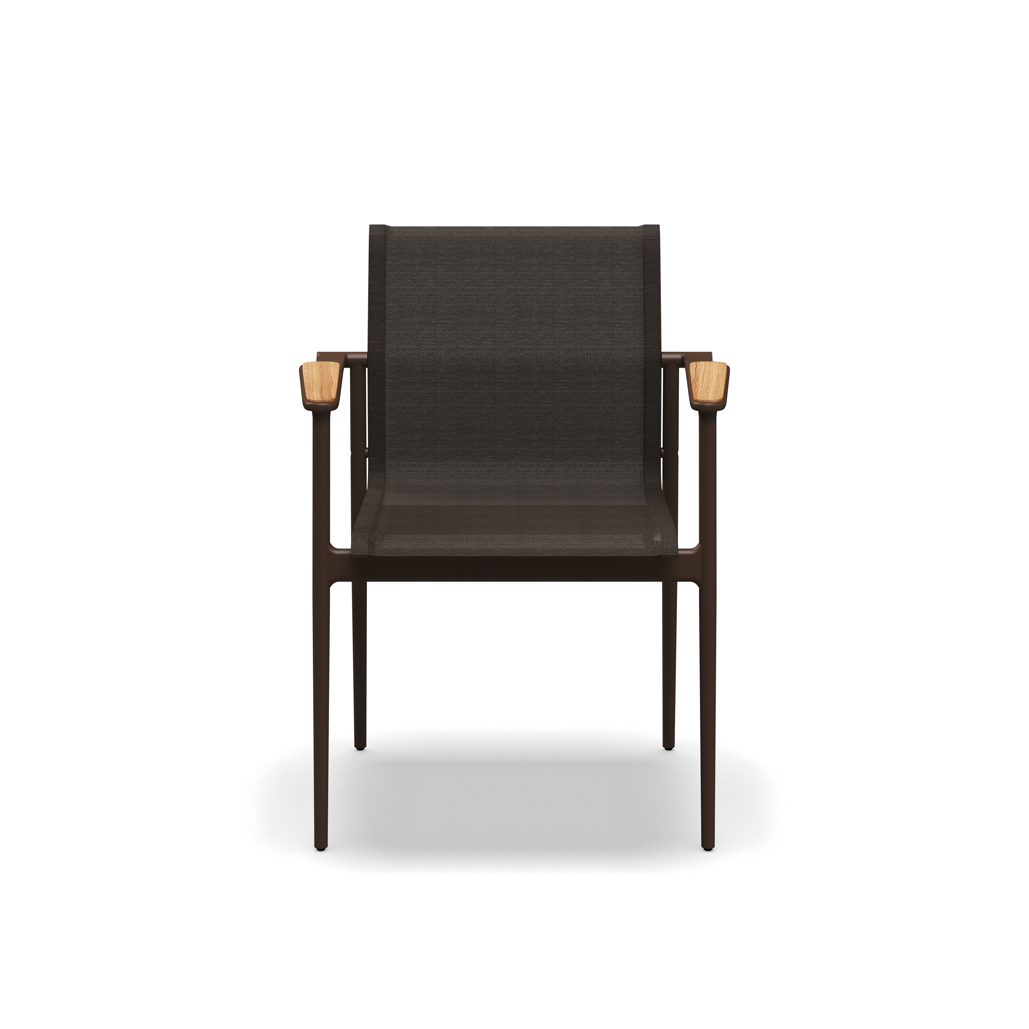 Gloster 180 Stacking Chair with Teak Arms
