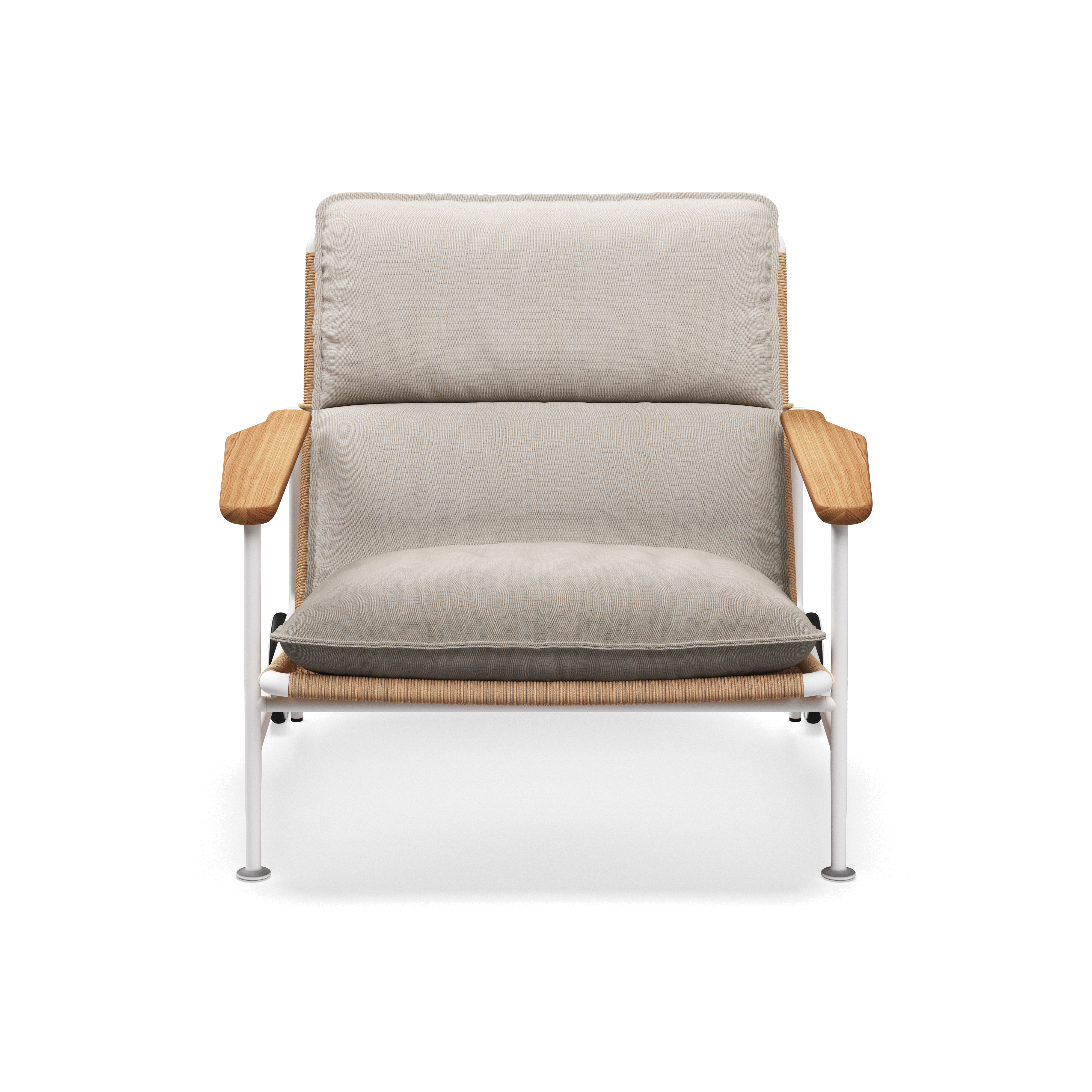 Gloster Zenith Lounge Chair with Teak Arms