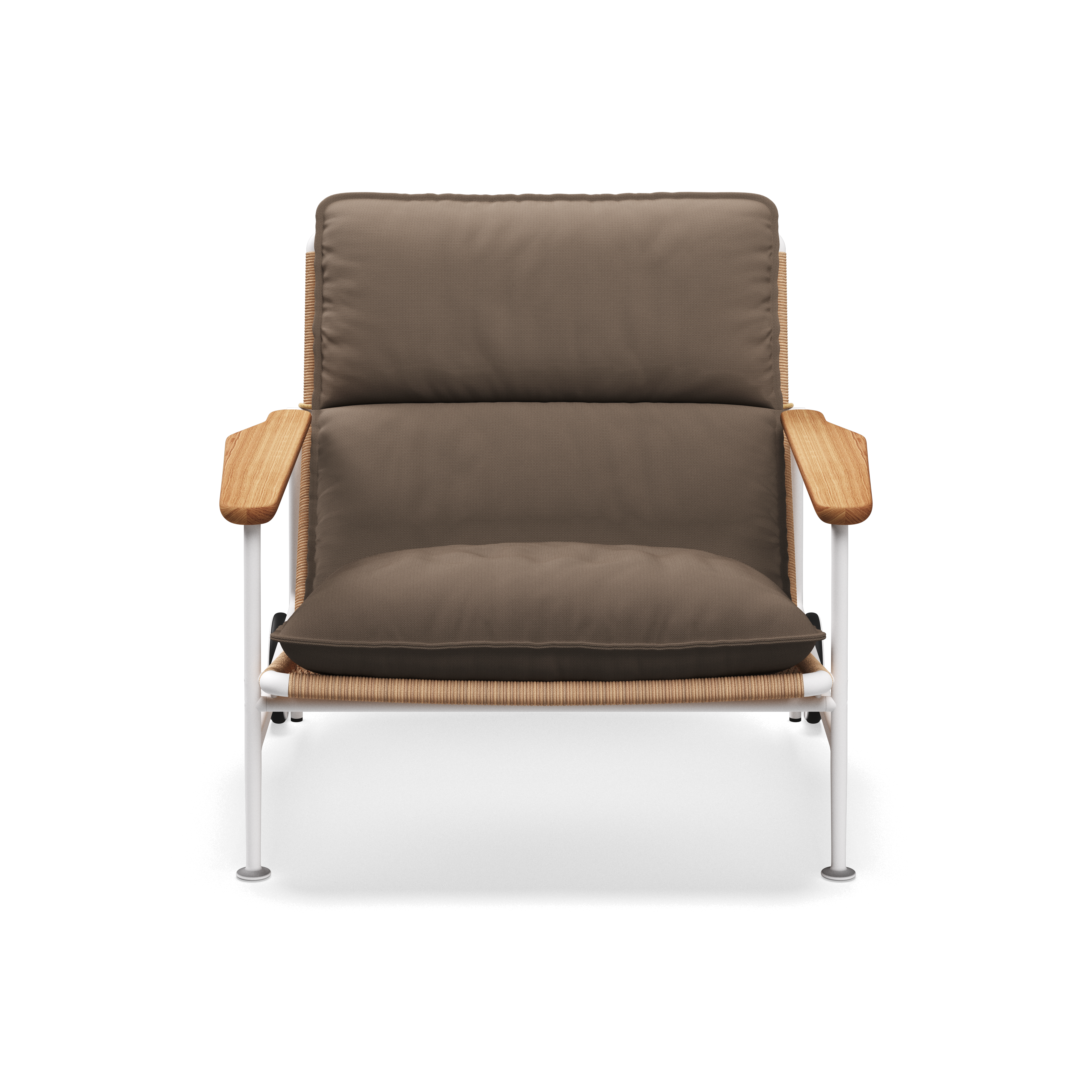 Gloster Zenith Lounge Chair with Teak Arms