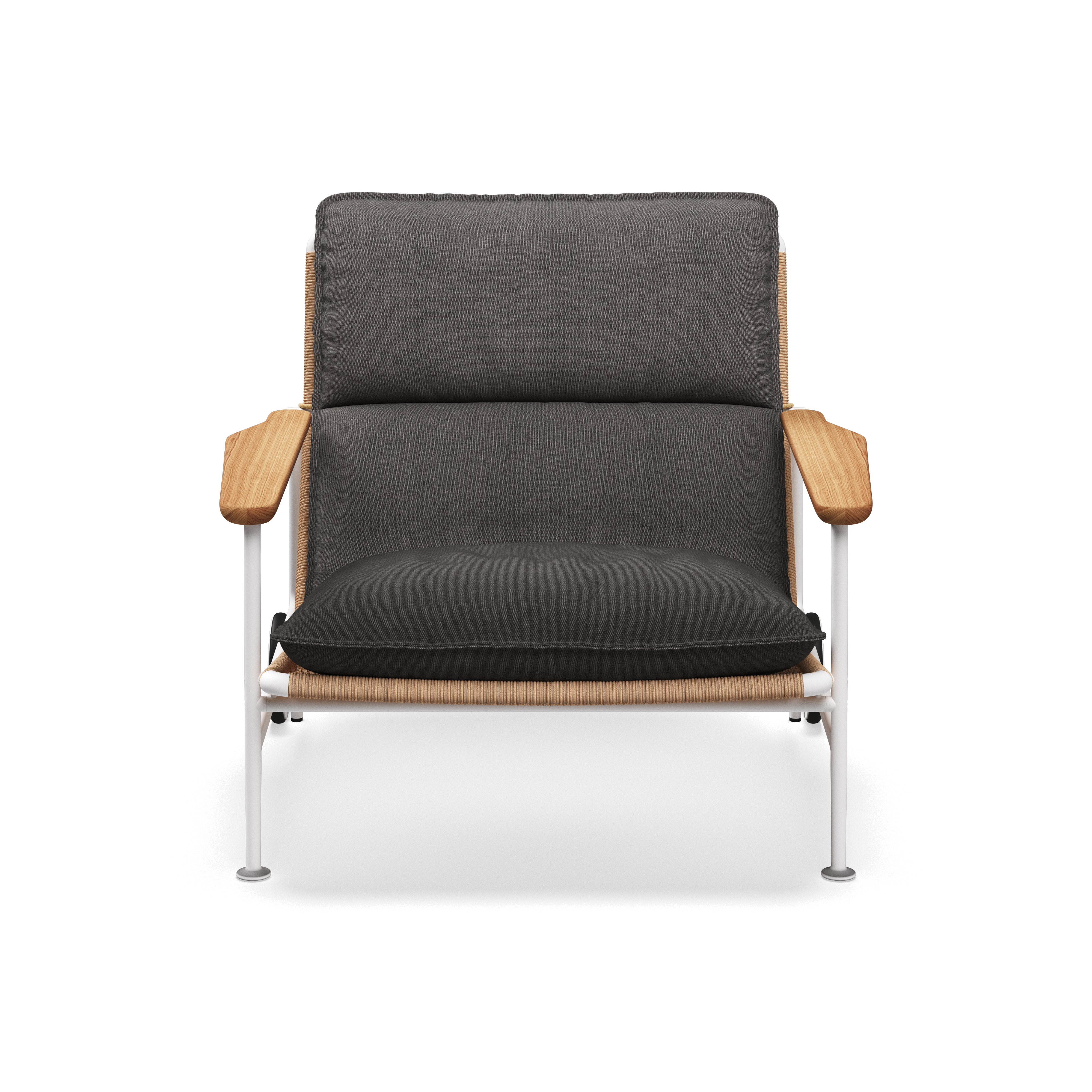 Gloster Zenith Lounge Chair with Teak Arms
