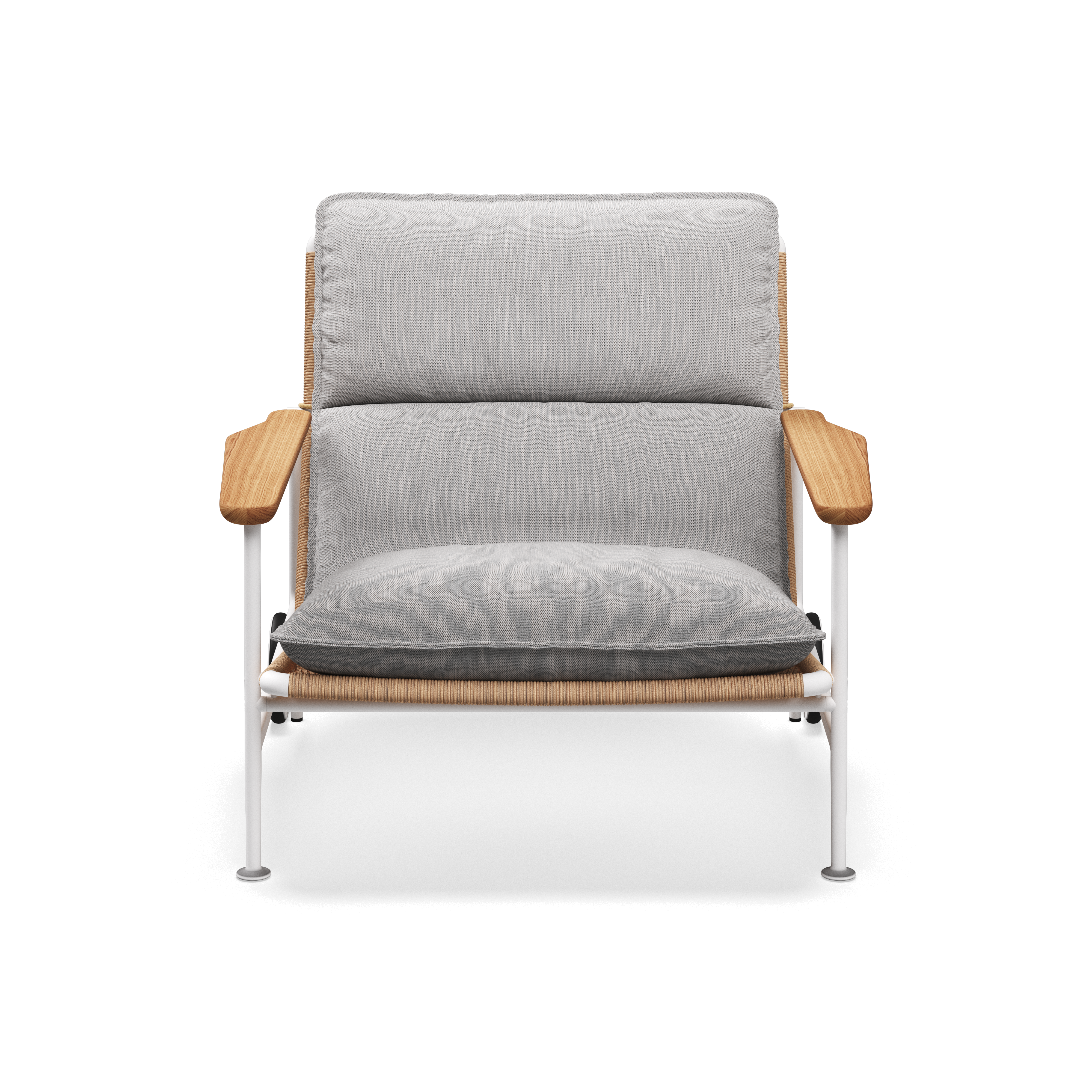 Gloster Zenith Lounge Chair with Teak Arms