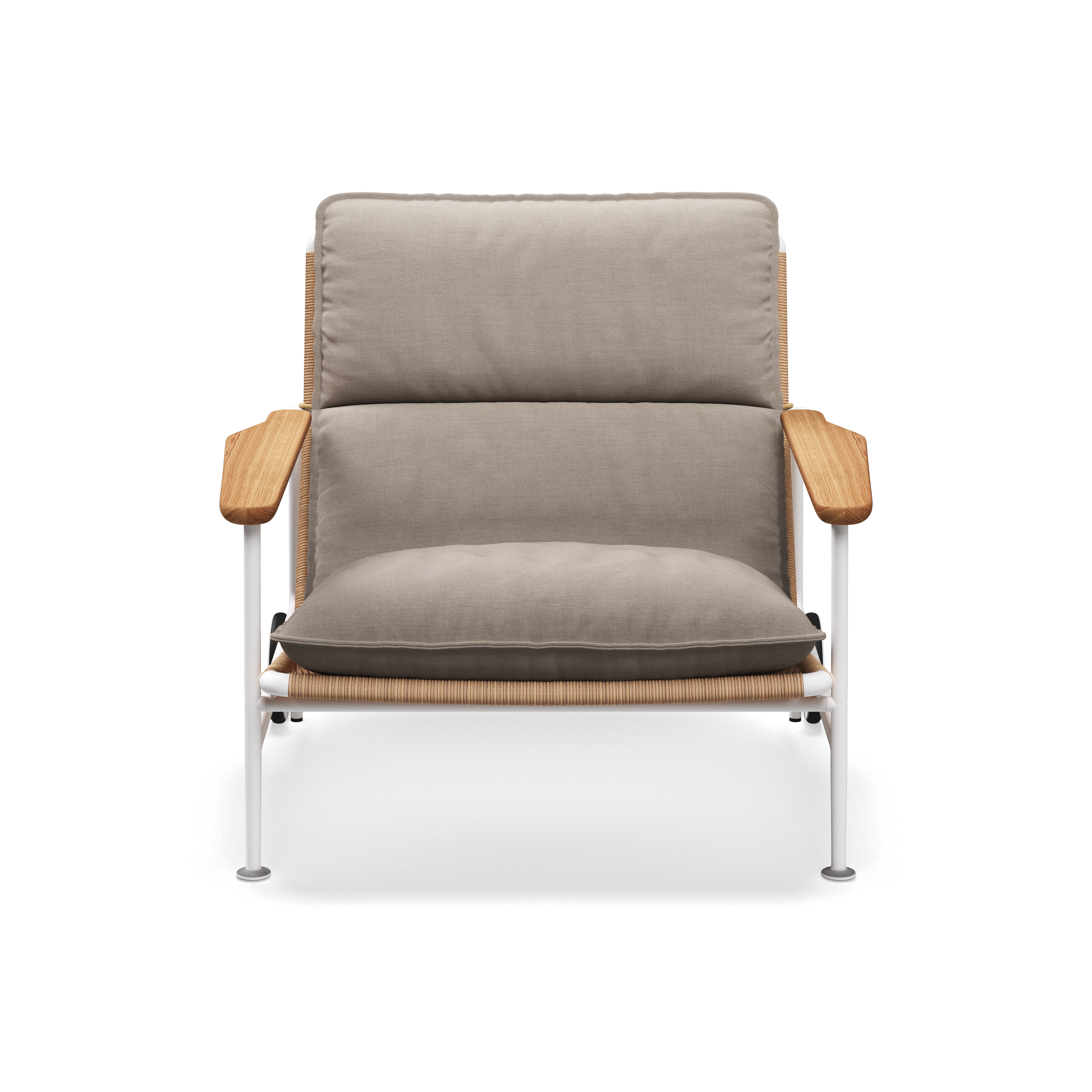 Gloster Zenith Lounge Chair with Teak Arms