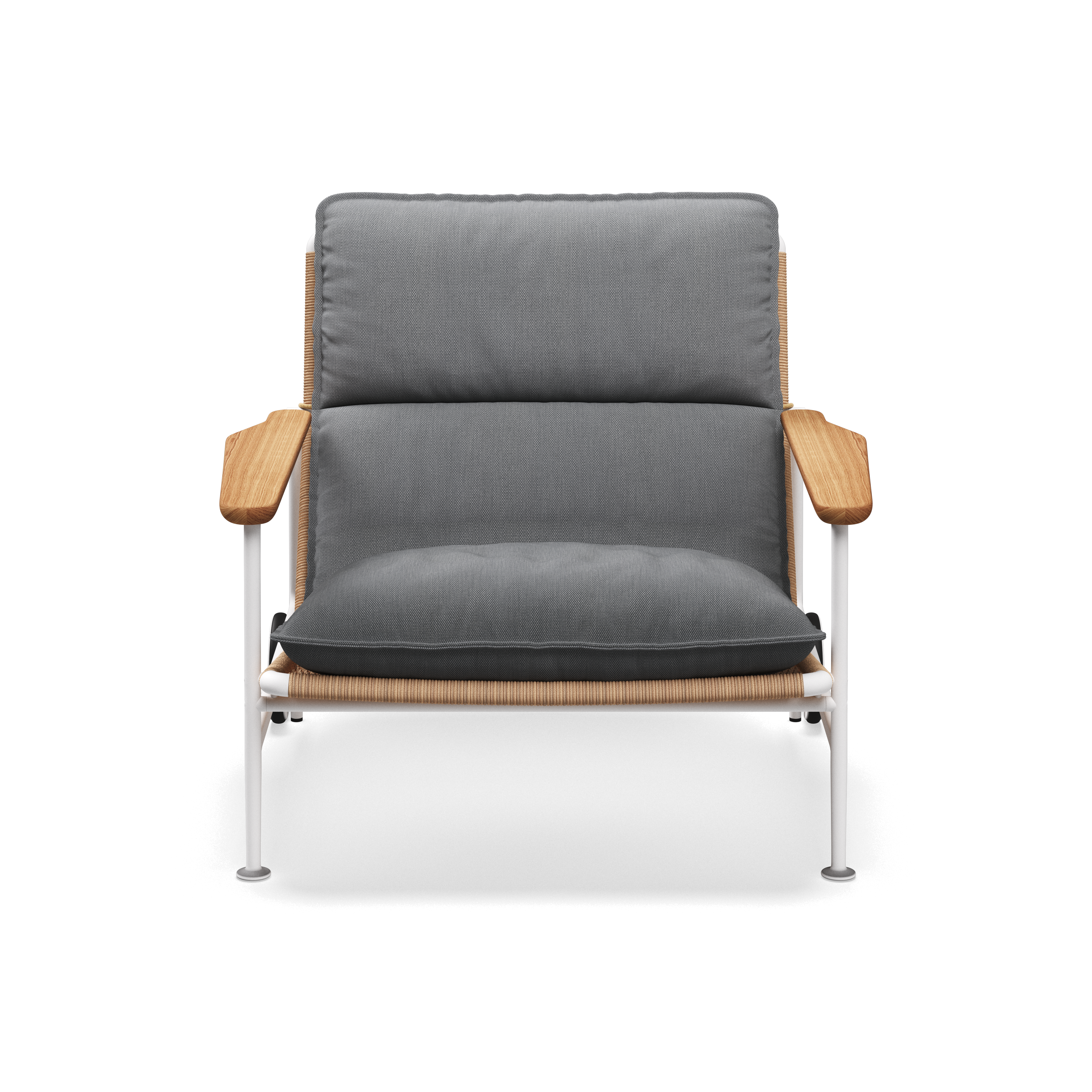 Gloster Zenith Lounge Chair with Teak Arms