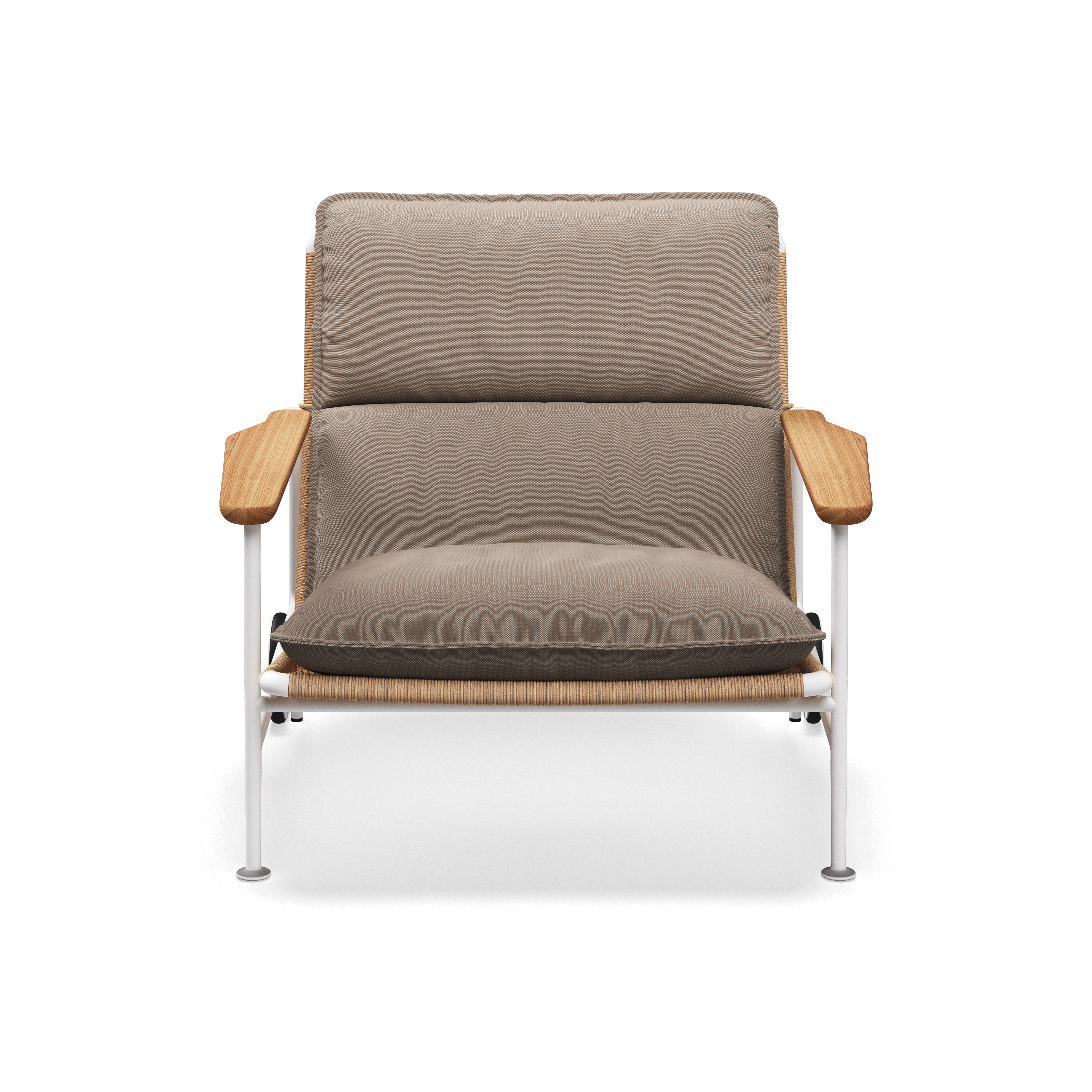 Gloster Zenith Lounge Chair with Teak Arms