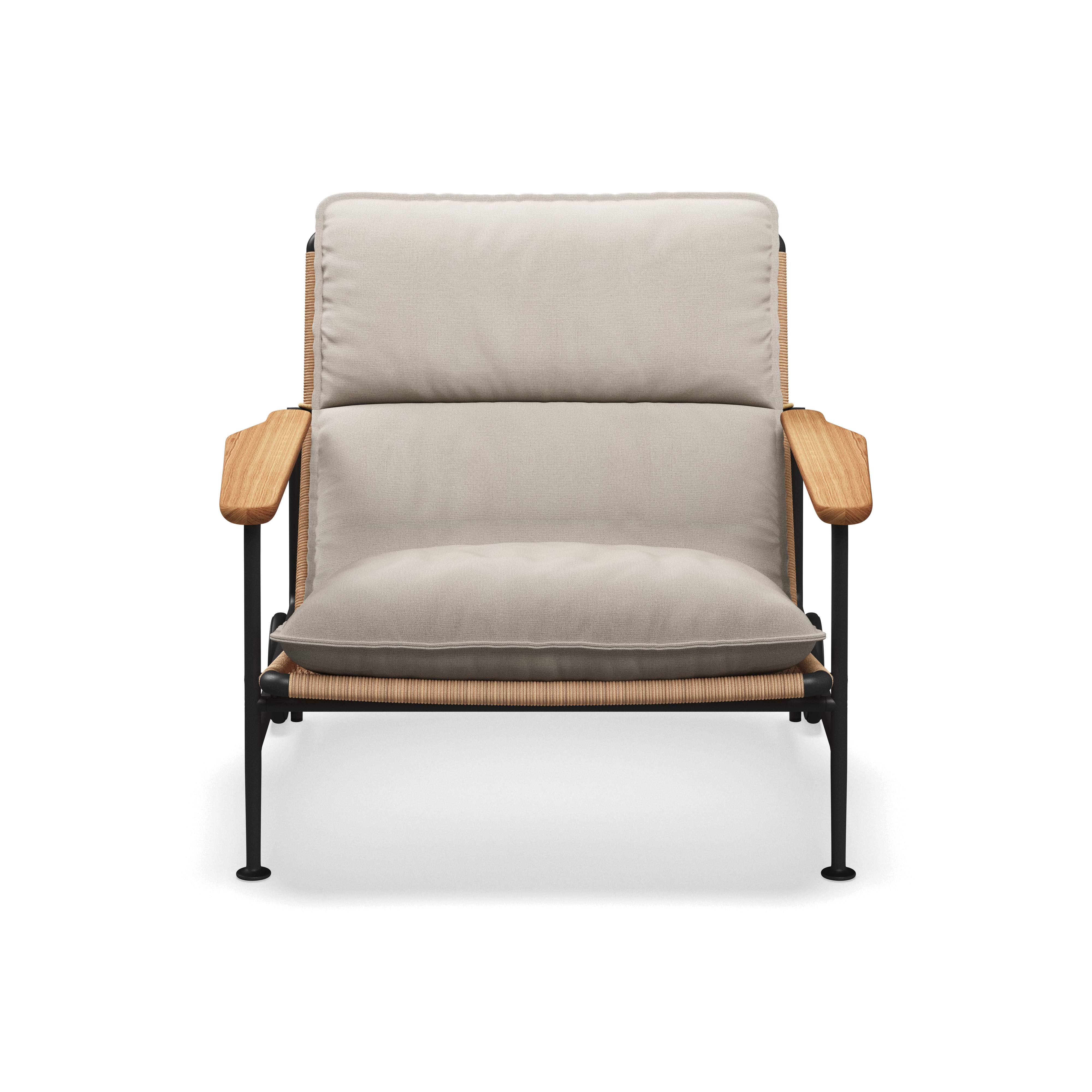 Gloster Zenith Lounge Chair with Teak Arms