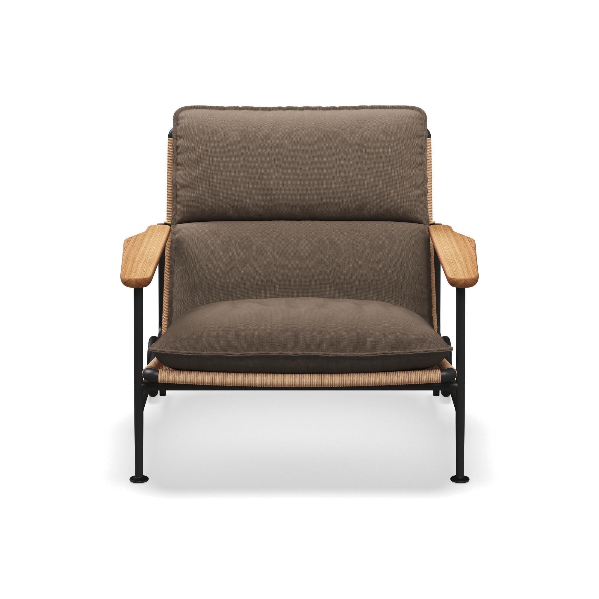 Gloster Zenith Lounge Chair with Teak Arms
