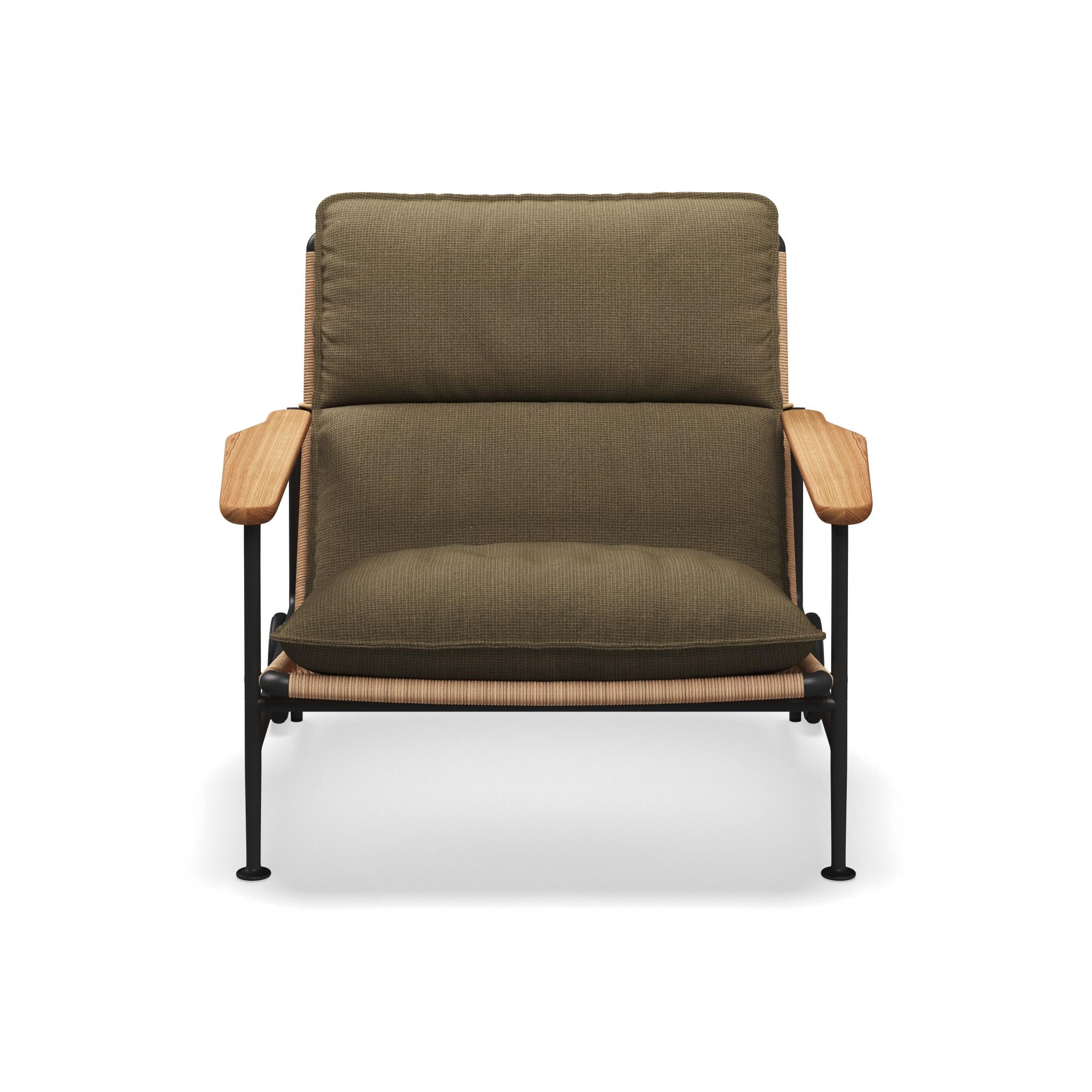 Gloster Zenith Lounge Chair with Teak Arms