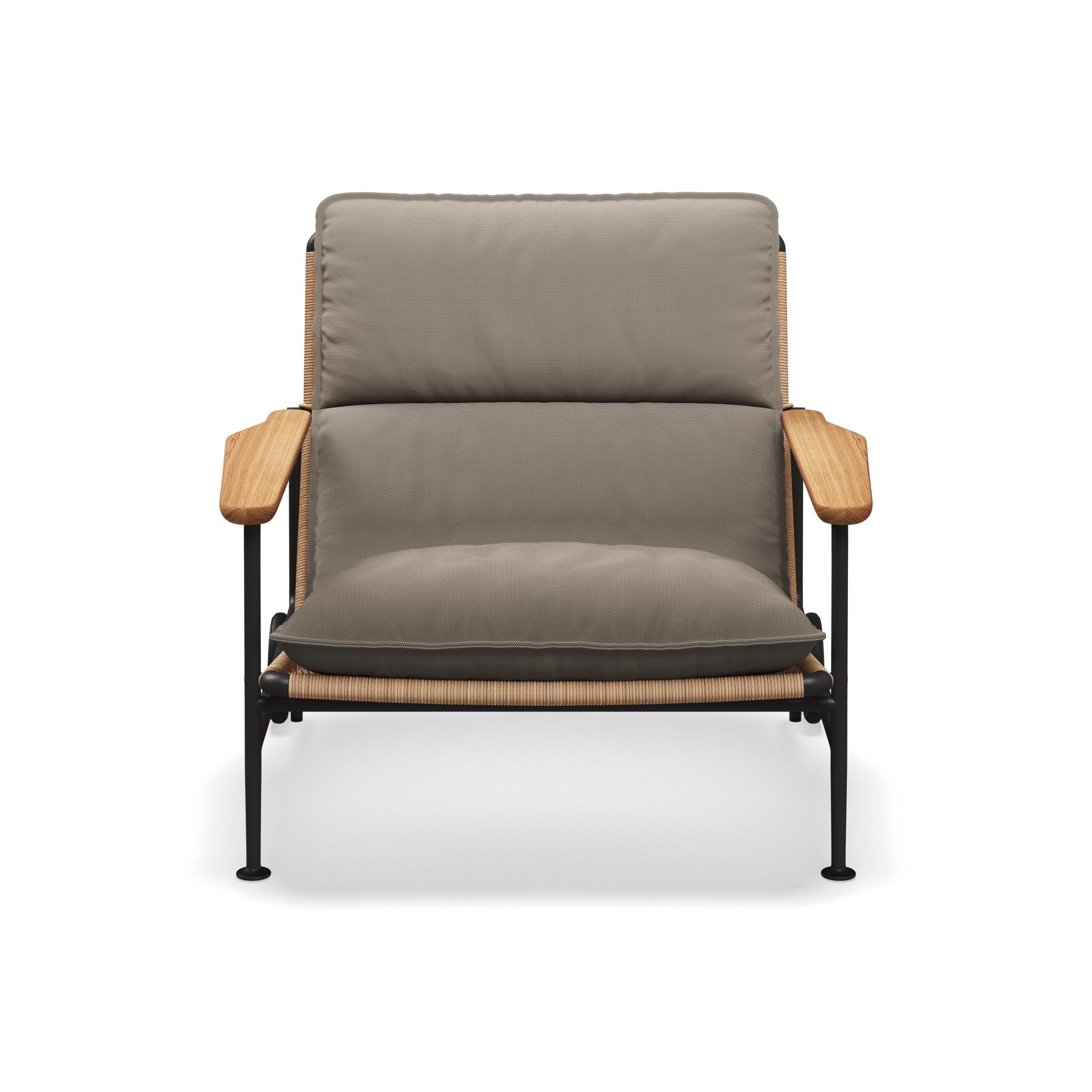 Gloster Zenith Lounge Chair with Teak Arms