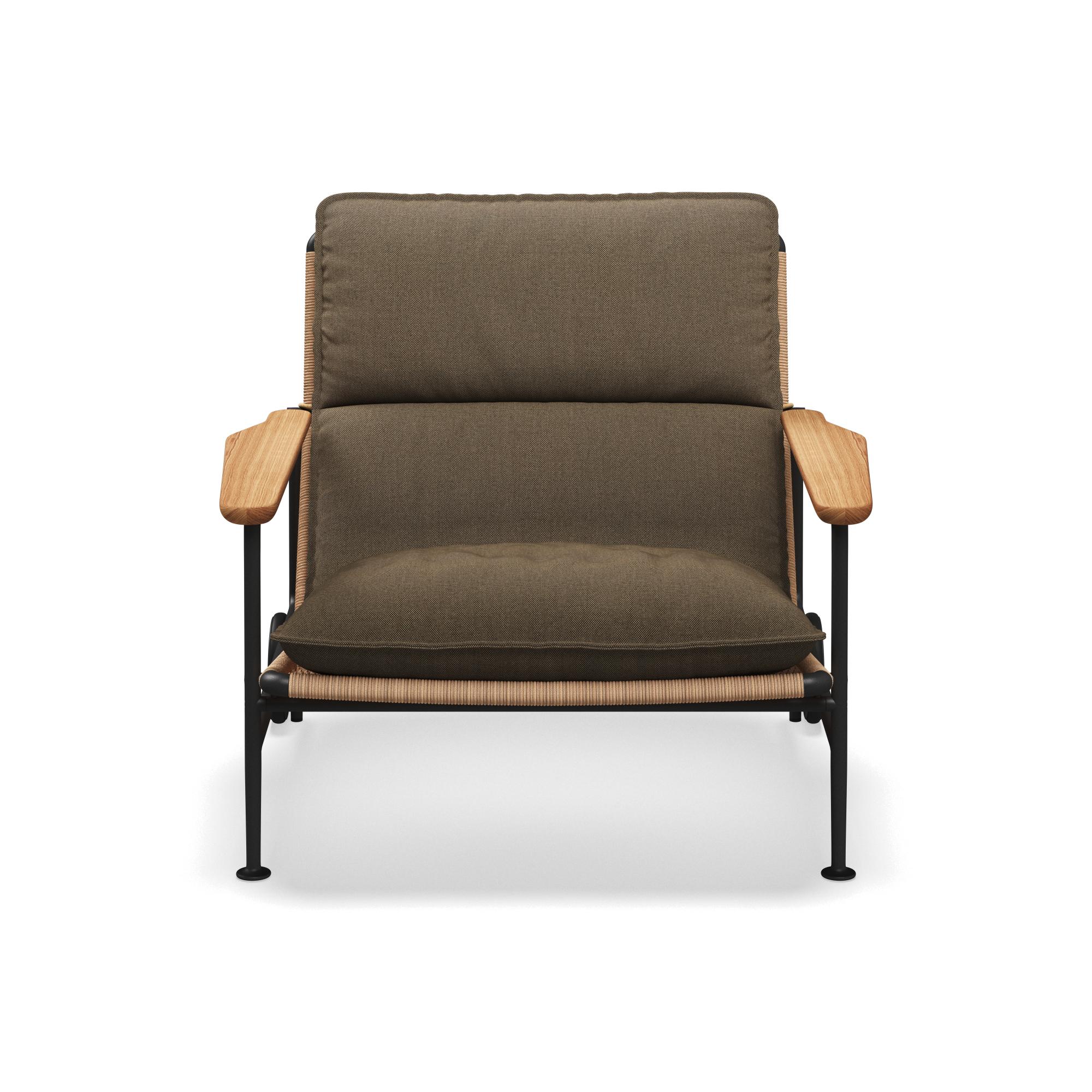 Gloster Zenith Lounge Chair with Teak Arms