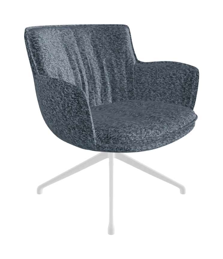 Rhonda Lounge Armchair High_Pearl Embossed_Fabric_B245
