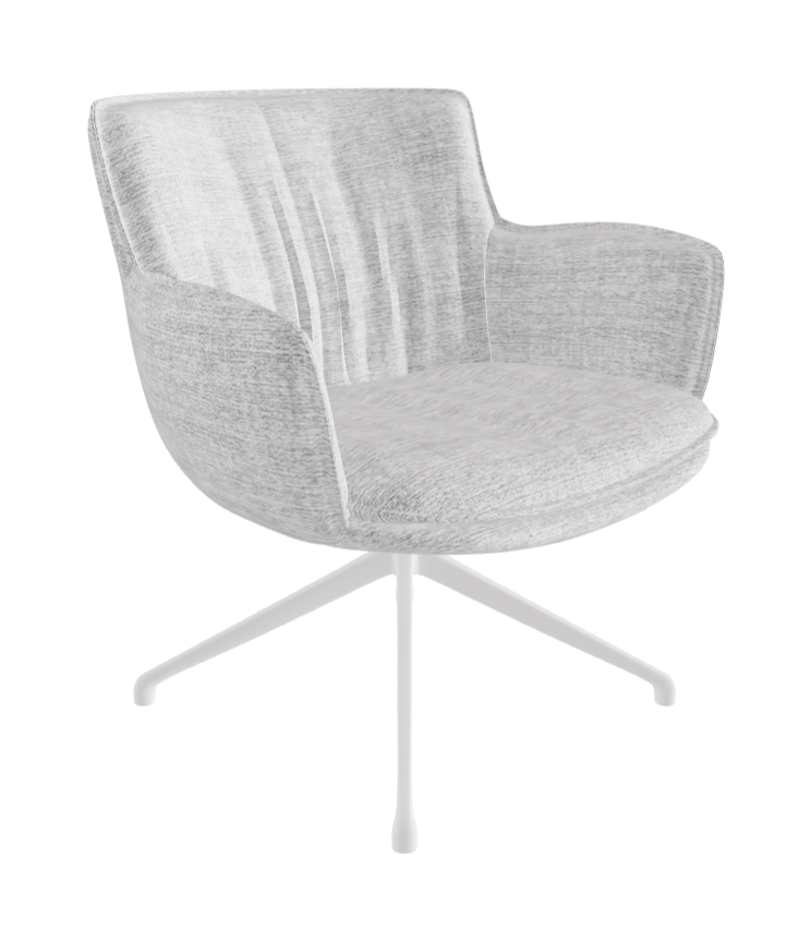 Rhonda Lounge Armchair High_Pearl Embossed_Fabric_B810
