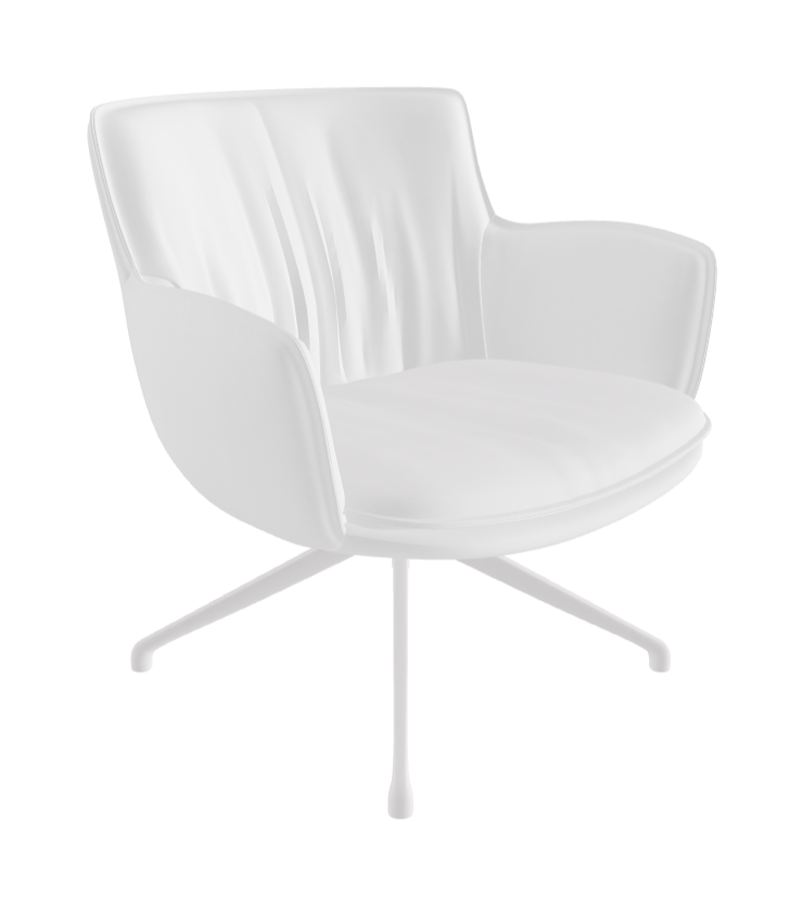 Rhonda Lounge Armchair Low_Pearl Embossed_Fabric_B920