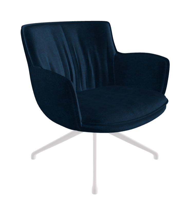 Rhonda Lounge Armchair Low_Pearl Embossed_Fabric_B929