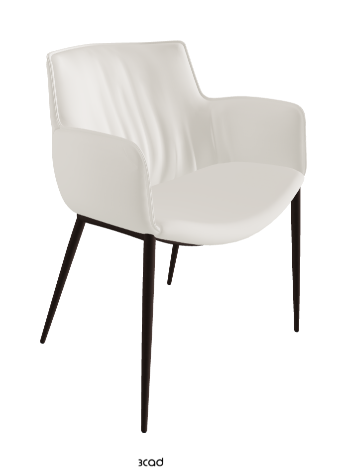 Rhonda Dining Armchair_Bronze Embossed_Glove Soft Leather_Dover