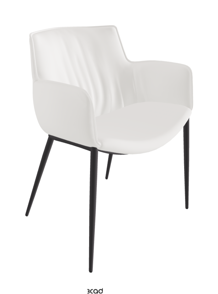 Rhonda Dining Armchair_Graphite Embossed_Soft Leather_Palladio