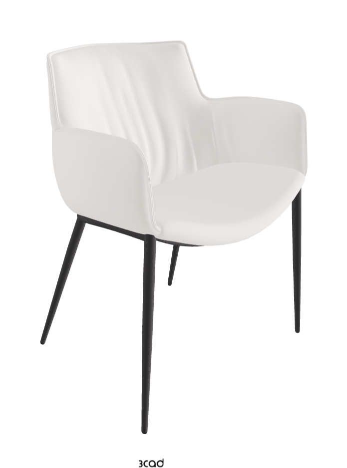 Rhonda Dining Armchair_Graphite Embossed_Soft Leather_Oyster