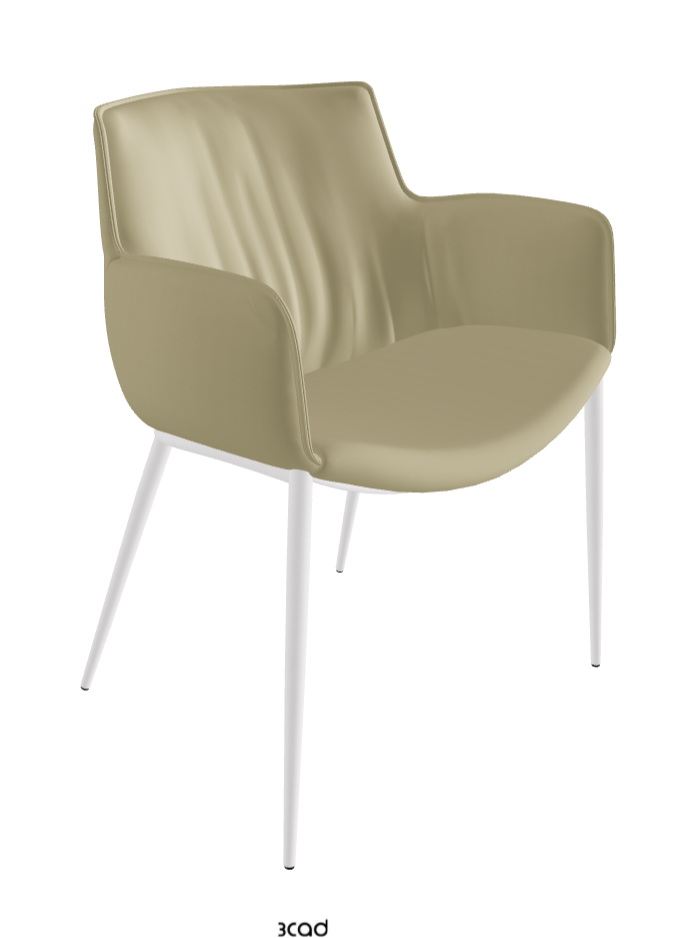 Rhonda Dining Armchair_Pearl Embossed_Synthetic Leather_Canapa