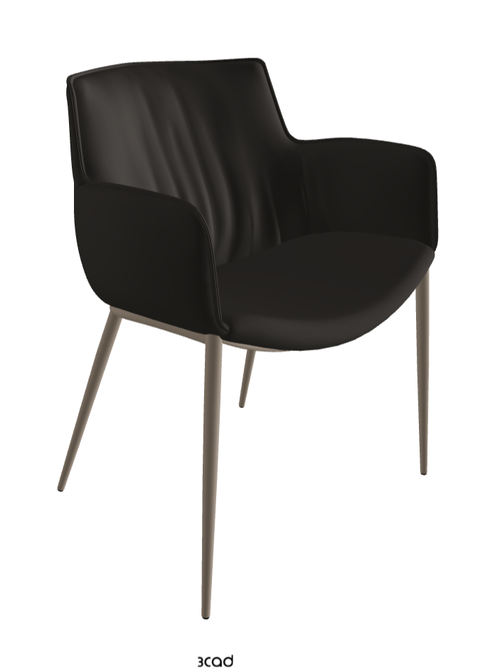 Rhonda Dining Armchair_Titanium Embossed_Synthetic Leather_Ardesia