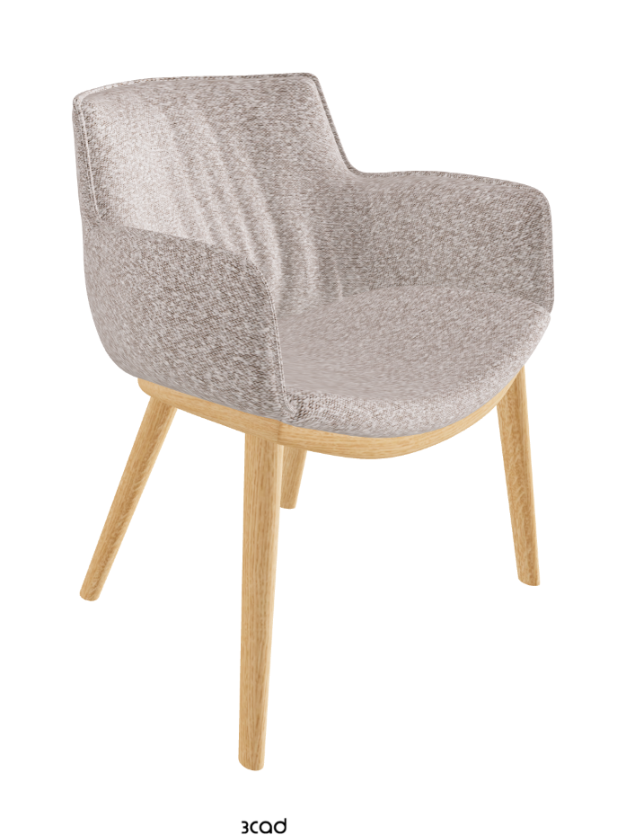 Rhonda Wood Dining Armchair_Natural Ashwood_Fabric_B242