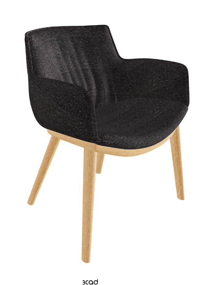 Rhonda Wood Dining Armchair_Natural Ashwood_Fabric_B246