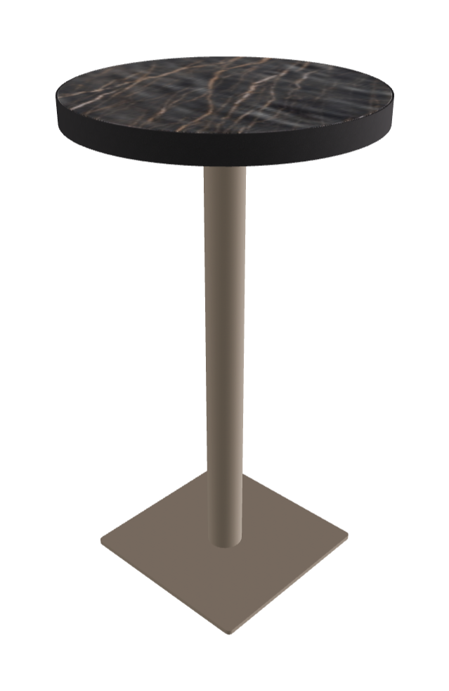 Diameter 60 x Height 105 cm_Matt Portoro_Titanium Embossed_Black Embossed